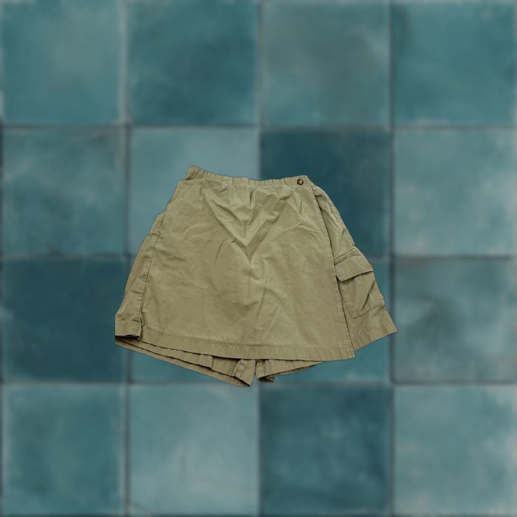 Orvis Orvis Women's Shorts 10 Olive Green Cotton Cargo Wrap High Rise Elastic Waist Outdoor Size 32" / US 10 / IT 46 - 1 Thumbnail