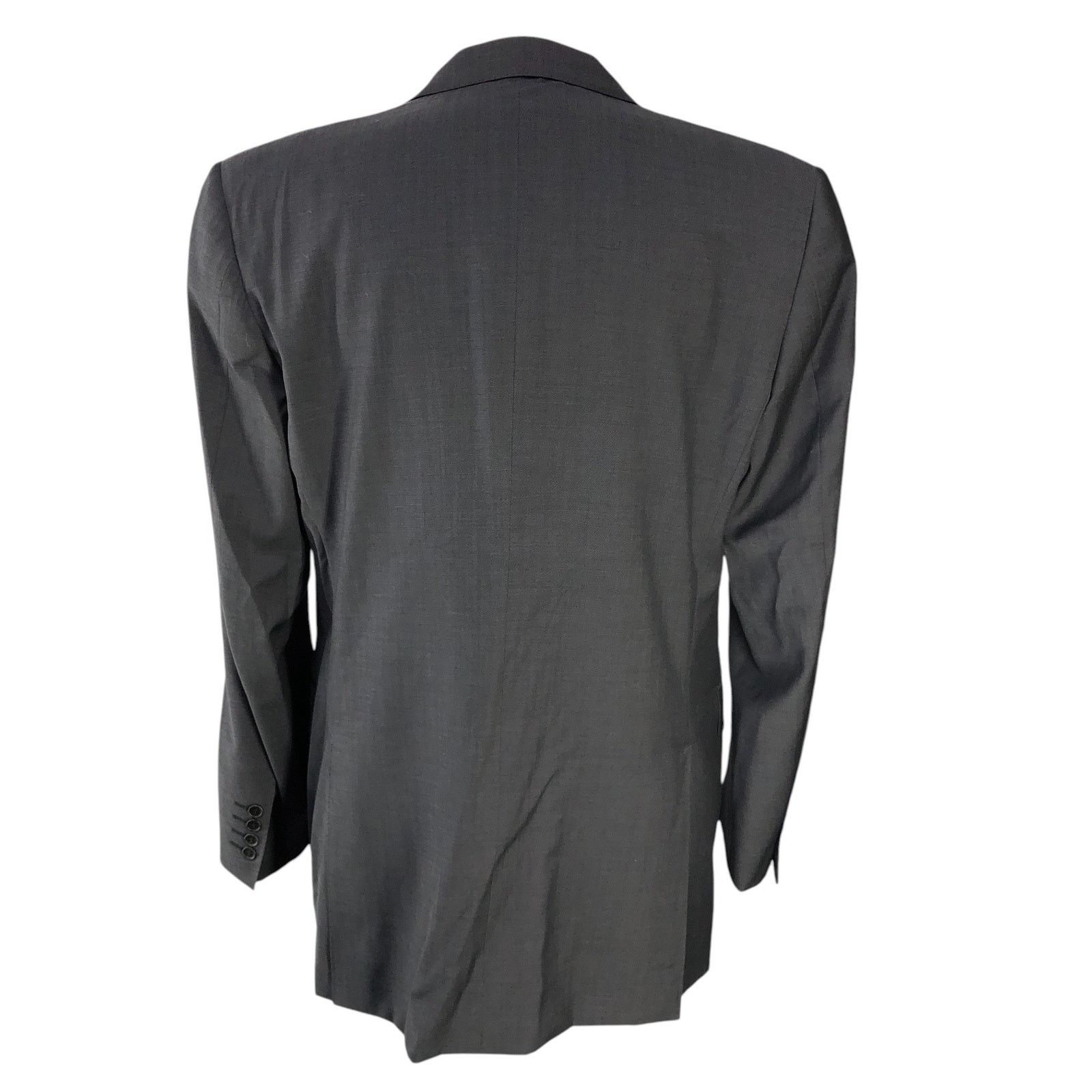 Canali Canali Size IT 52 US 42L Sport Coat Super 120s Wool Charcoal Size 42L - 9 Thumbnail