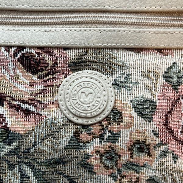 Vintage Mitzi cream pink floral tapestry vintage handbag Size ONE SIZE - 3 Thumbnail