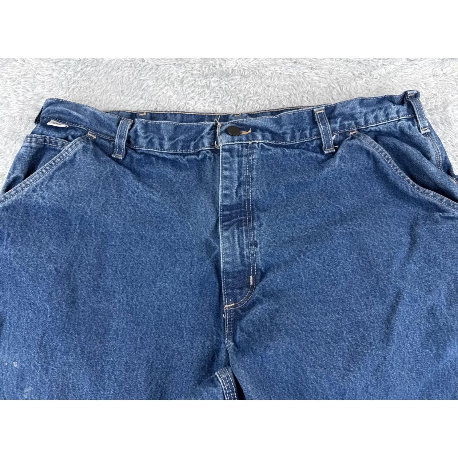 Carhartt VINTAGE Carhartt Jeans Mens 40 Blue Denim Flame-Resistant FR FRB13 NFPA 2113 Workwear jeans Size US 40 / EU 56 - 4 Thumbnail