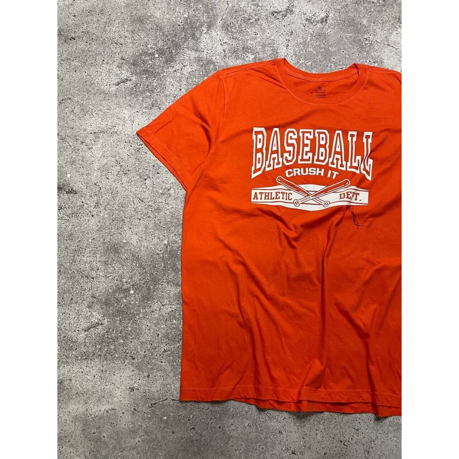 Vintage Vintage Crush It Baseball T-shirt XL Orange Athletic Dept. Size US XL / EU 56 / 4 - 2 Thumbnail