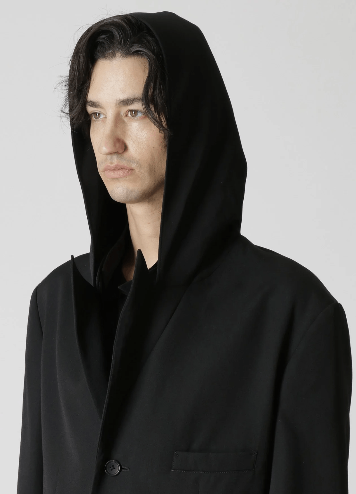 Yohji Yamamoto Yohji Yamamoto Pour Homme - W/GABARDINE HOODED JACKET Size US L / EU 52-54 / 3 - 5 Thumbnail