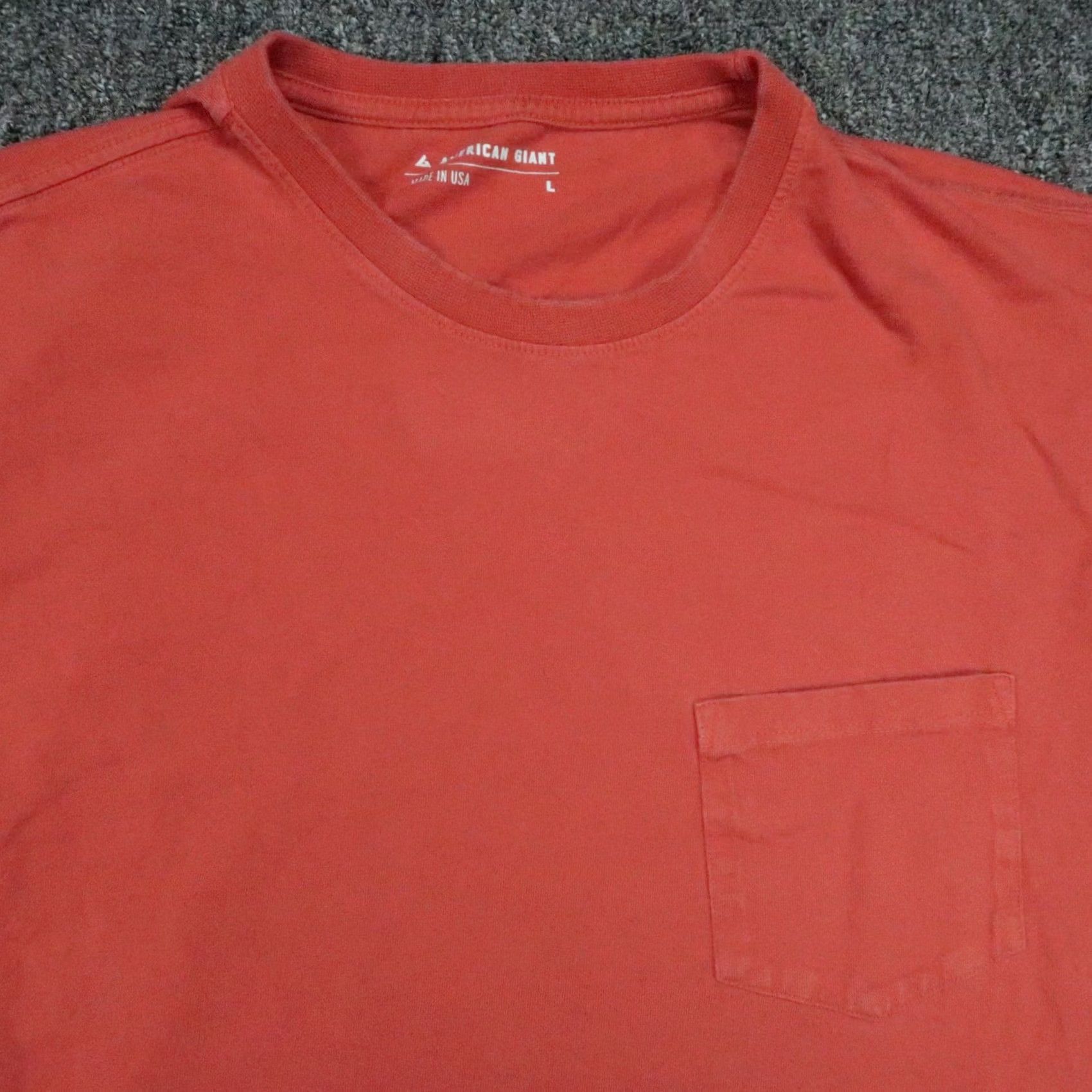 Vintage American Giant Shirt Mens Large Red Long Sleeve Tee Cotton Heavyweight Size US L / EU 52-54 / 3 - 3 Thumbnail