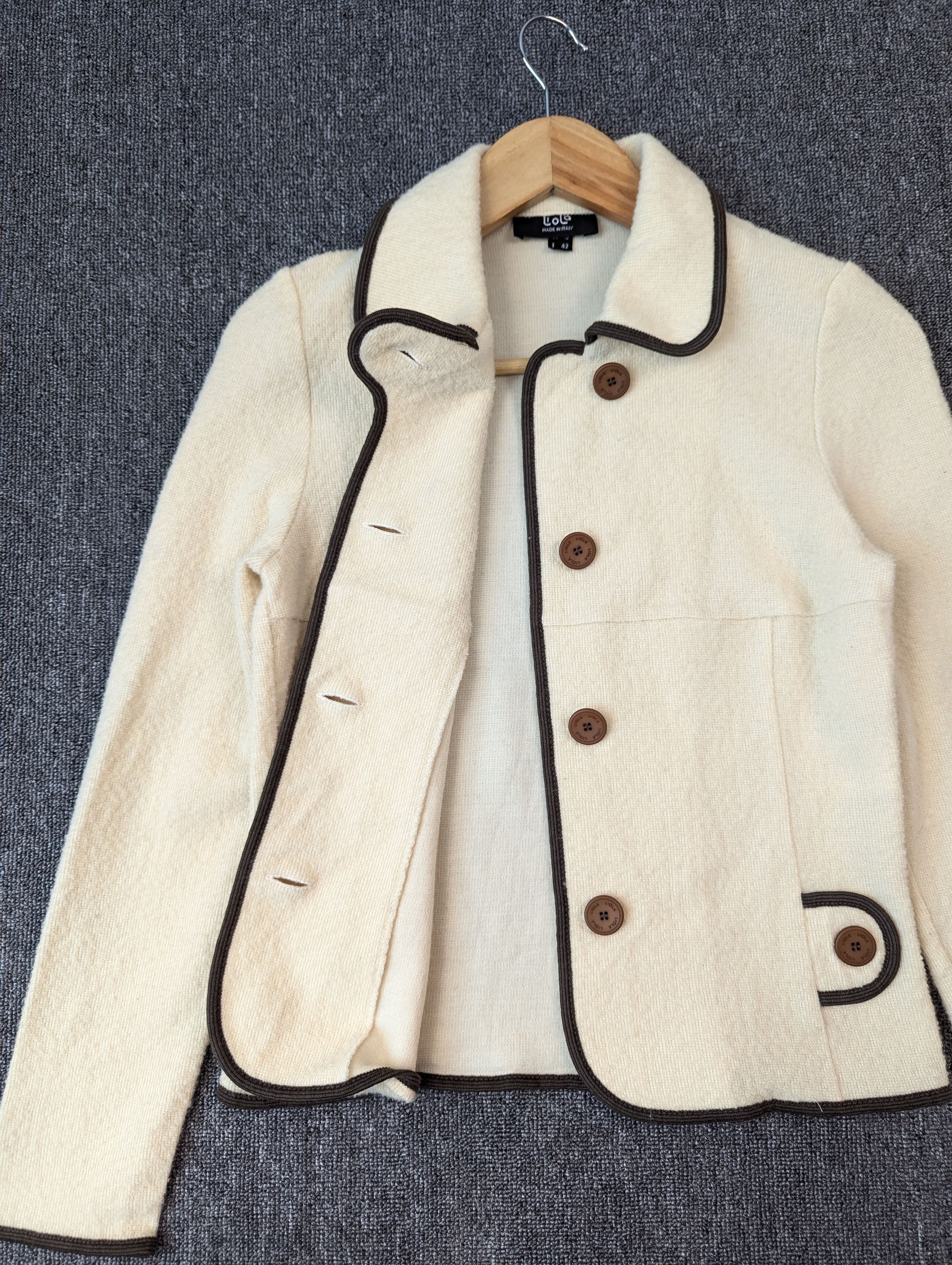Vintage Liola Wool Short Button Ups Coat Jacket Made In Italy Size XS / US 0-2 / IT 36-38 - 10 Thumbnail