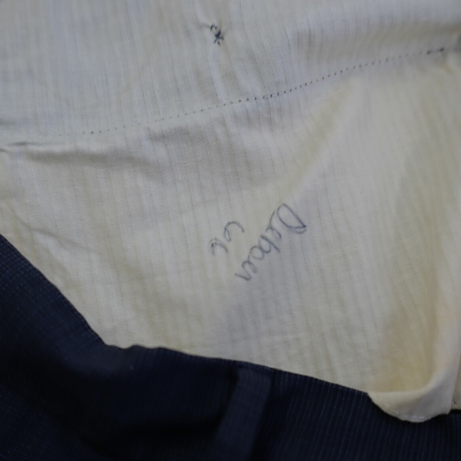 Santorelli Santorelli New Romeo Blue Wool Basketweave 40/29 Dress Pants Size 40R - 6 Thumbnail