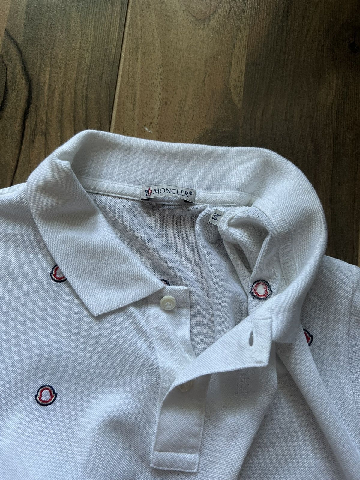 Moncler Moncler Monogram Polo Corta T Shirt Multilogo Size US M / EU 48-50 / 2 - 7 Thumbnail