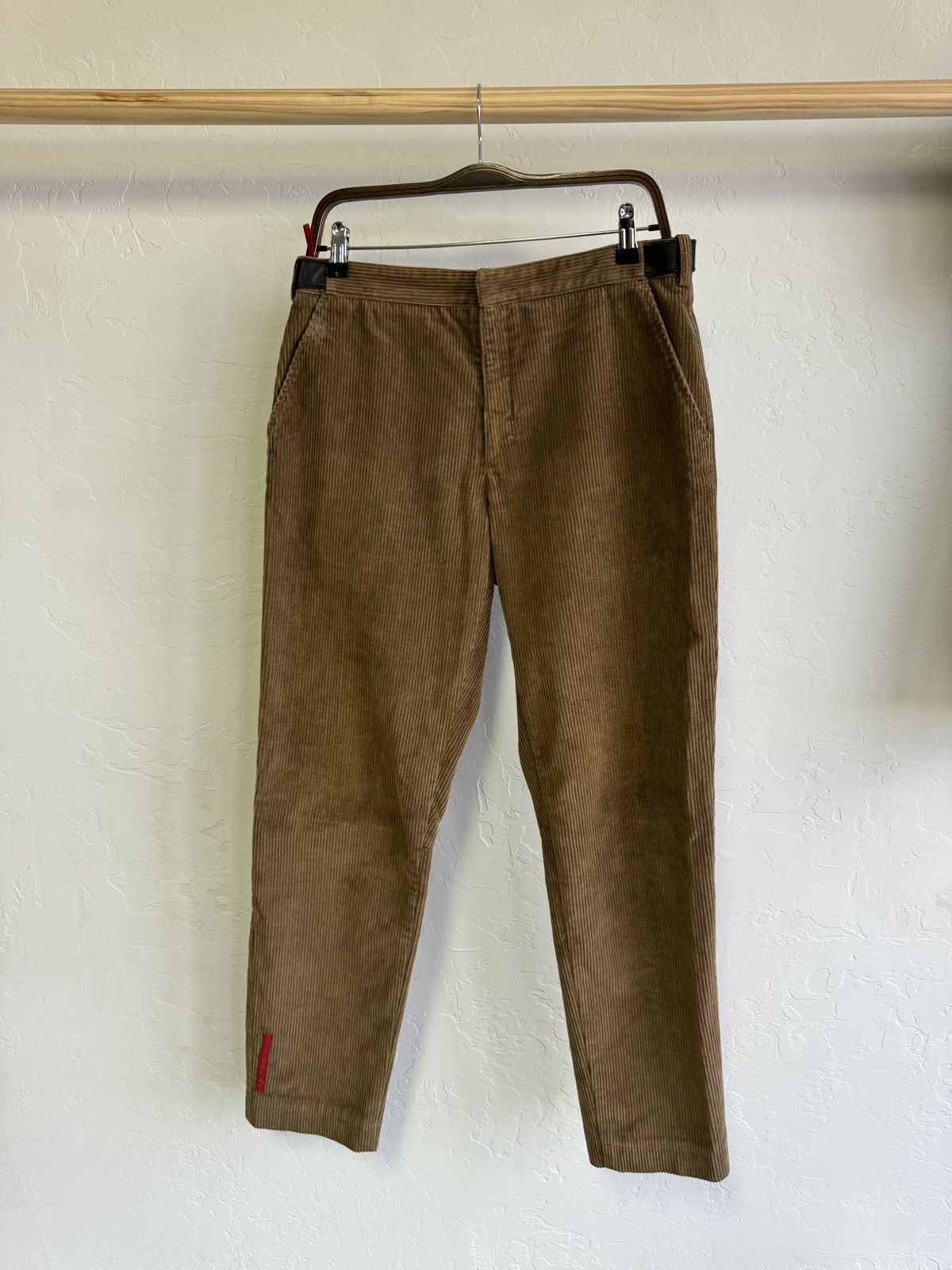 image of Prada Corduroy Pants in Brown, Men's (Size 34)