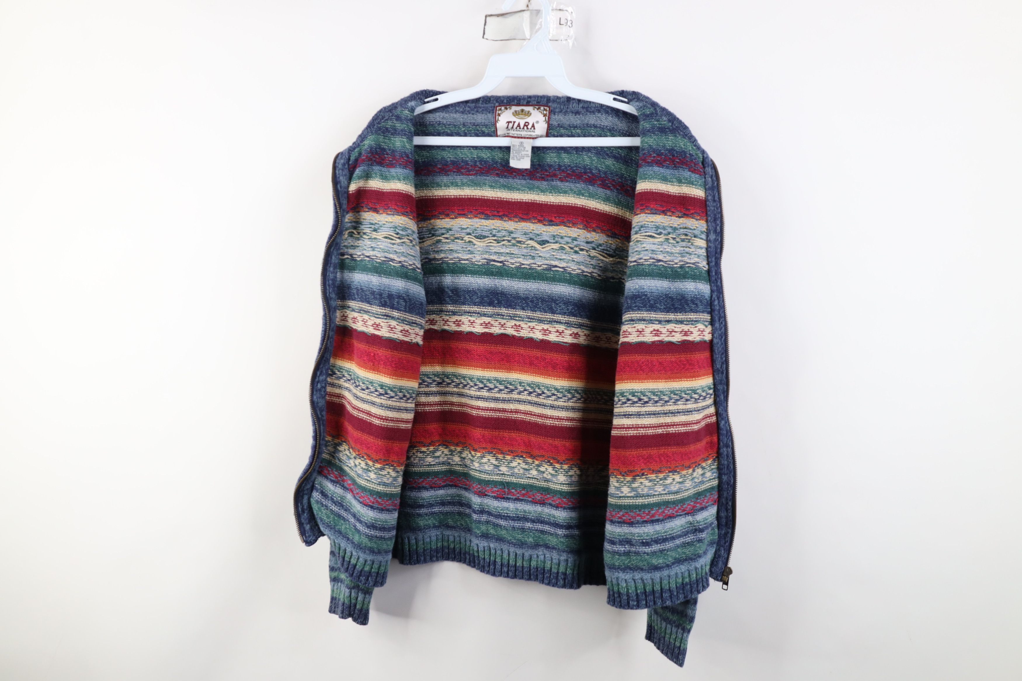Vintage Vintage Y2K Streetwear Babydoll Knit Zip Cardigan Sweater Size S / US 4 / IT 40 - 7 Thumbnail