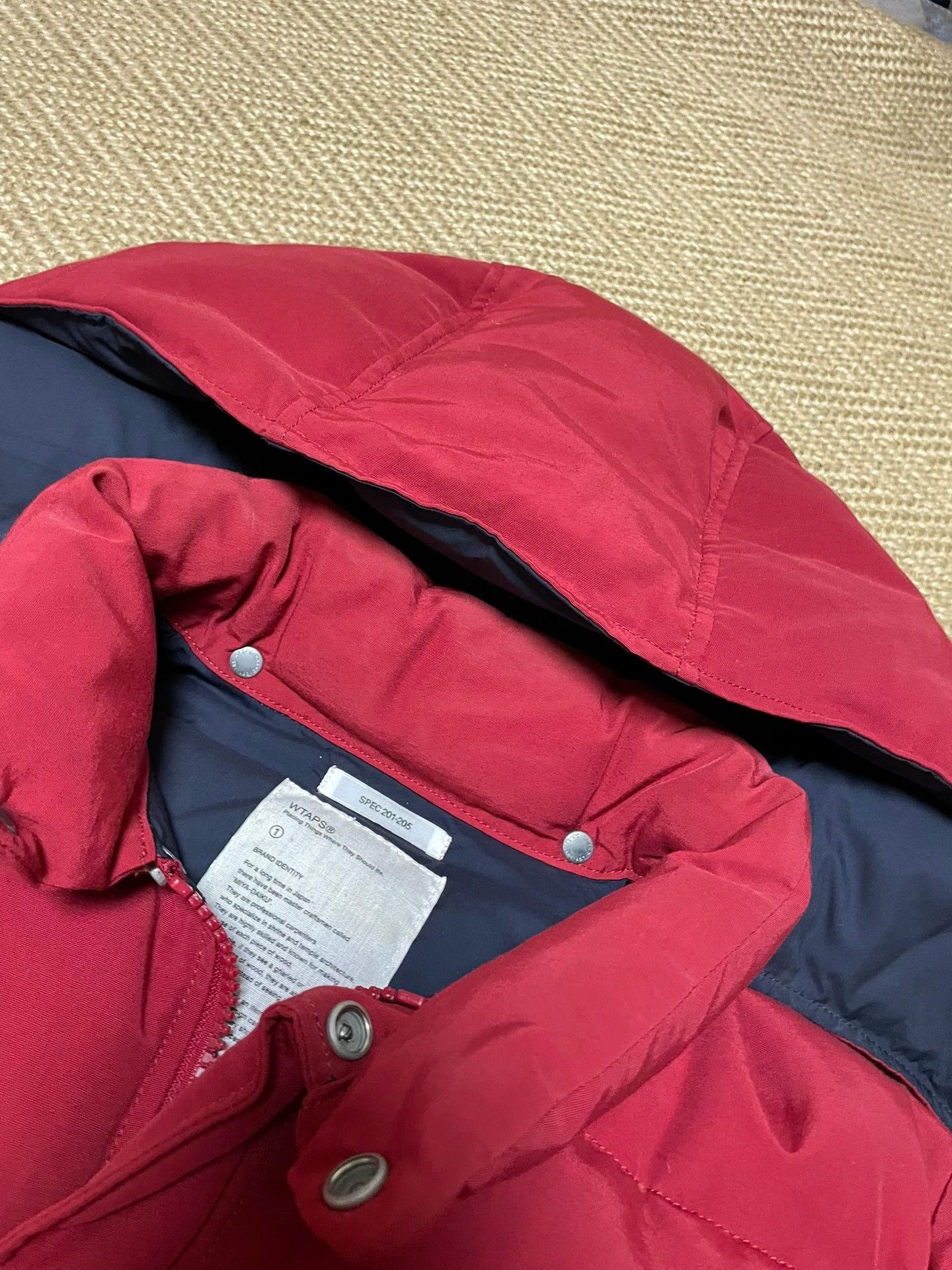 Wtaps WTAPS 60/40 Brick Red Vintage Down Jacket S Size US S / EU 44-46 / 1 - 7 Thumbnail