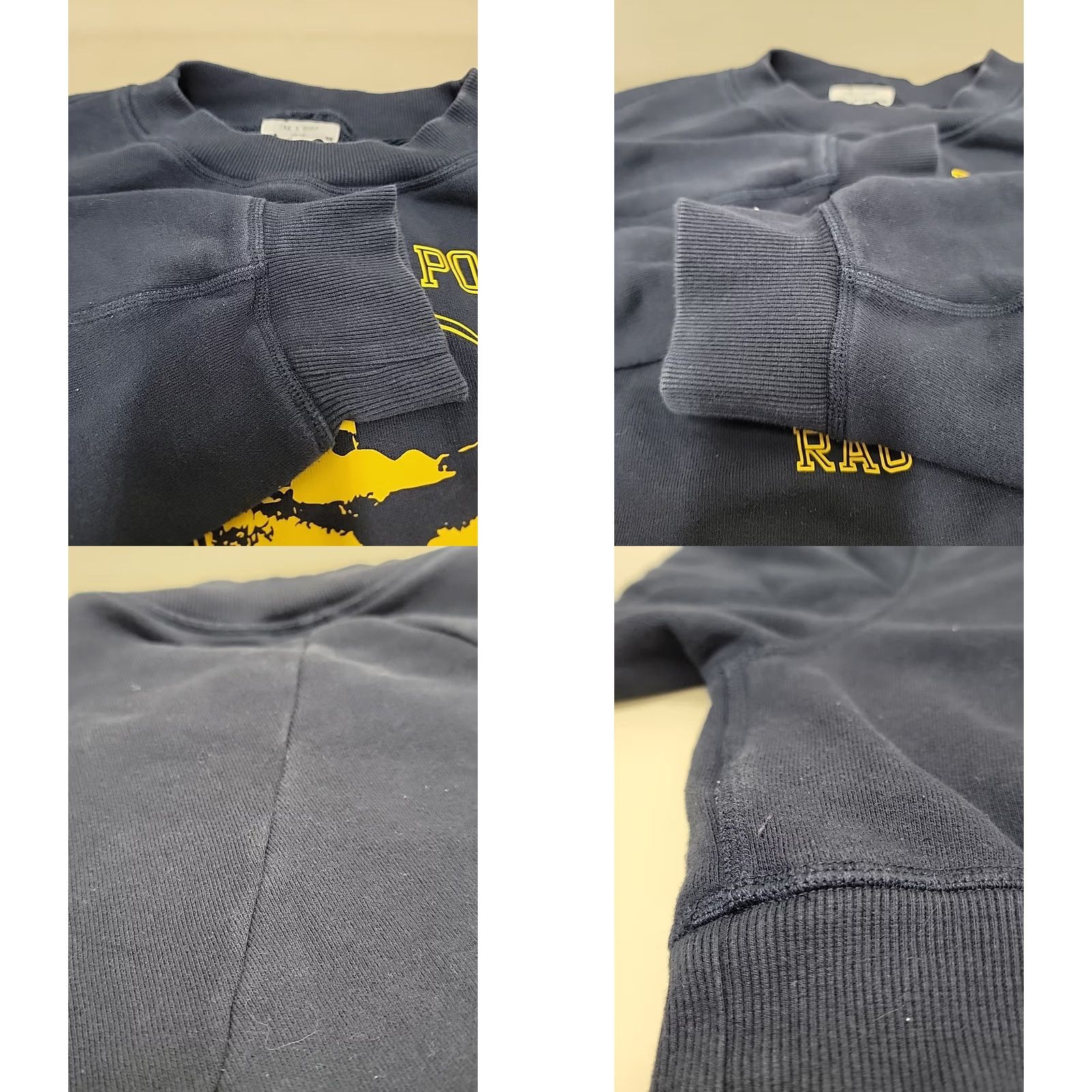 Rag & Bone rag & bone Sweatshirt Pullover Crew Neck Long Sleeve Blue M Womens Crop Graphic Embroidered Activewear Size M / US 6-8 / IT 42-44 - 9 Thumbnail