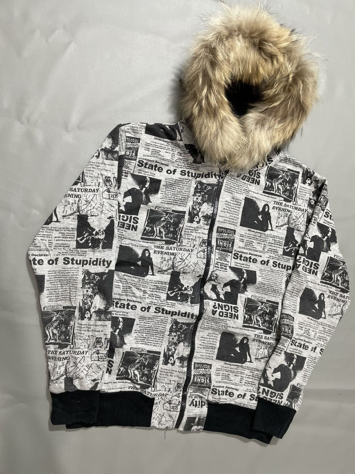 Hysteric Glamour Japanese clashahead poem Zip Fur Hoodie lgb style Size US M / EU 48-50 / 2 - 2 Thumbnail