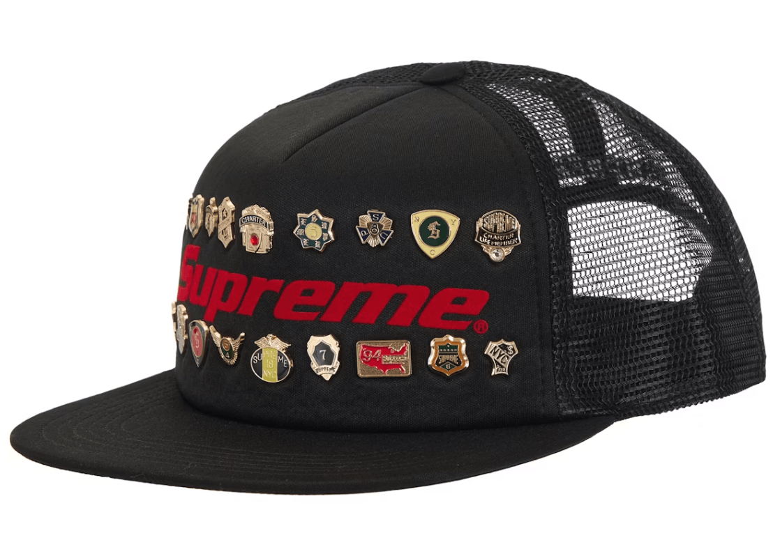 Supreme Supreme Pins Mesh Back 5-Panel Black Size ONE SIZE - 2 Thumbnail
