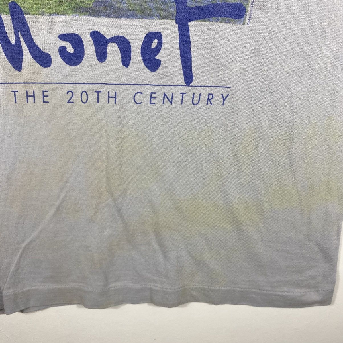 Vintage Vintage 90's MONET In The 20th Century Museum Art Tee Shirt Size US M / EU 48-50 / 2 - 4 Thumbnail