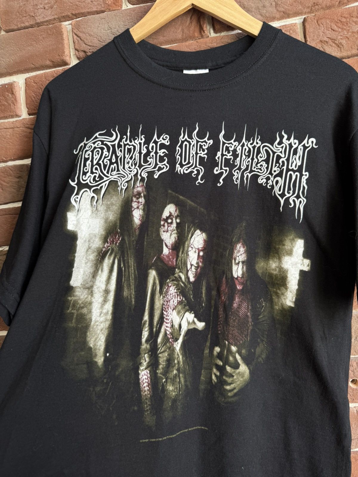 Band Tees Vintage 00s Cradle Of Filth Filth Jesus Saves Metal Band Tee Size US M / EU 48-50 / 2 - 4 Thumbnail