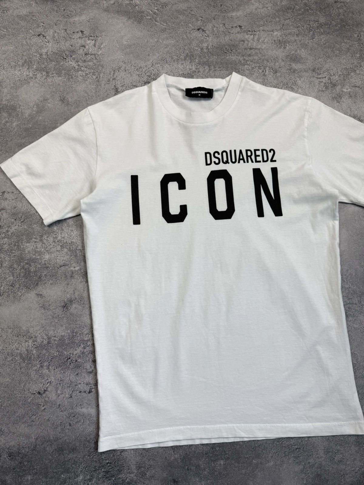 Dsquared2 Dsquared2 ICON Big Logo T-Shirt White Tee Y2K Streetwear Size US M / EU 48-50 / 2 - 6 Thumbnail