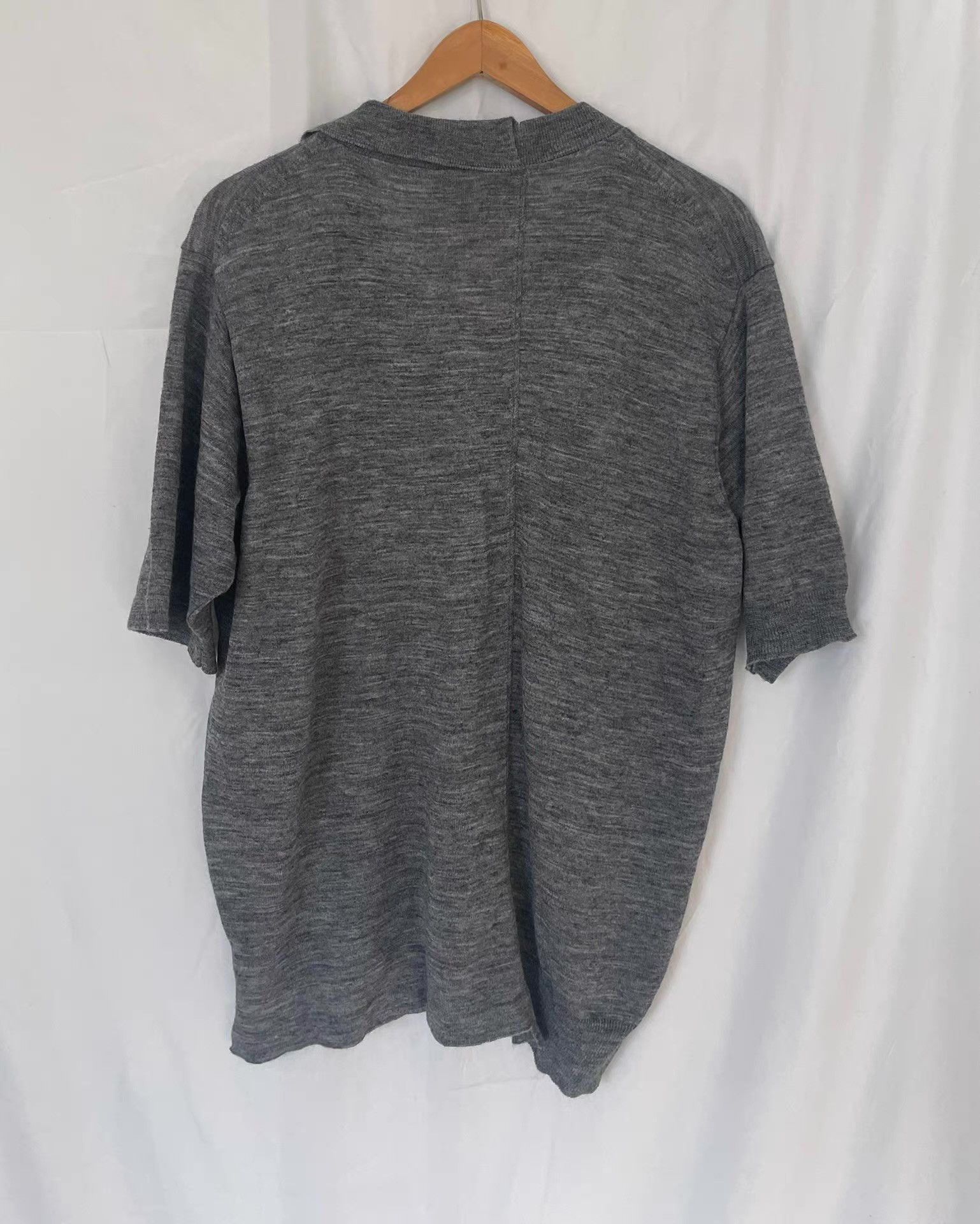 Kolor Kolor Men's Alpaca-blend DeconstructedShort-sleeve Polo Ｑ21 Size US M / EU 48-50 / 2 - 1 Thumbnail