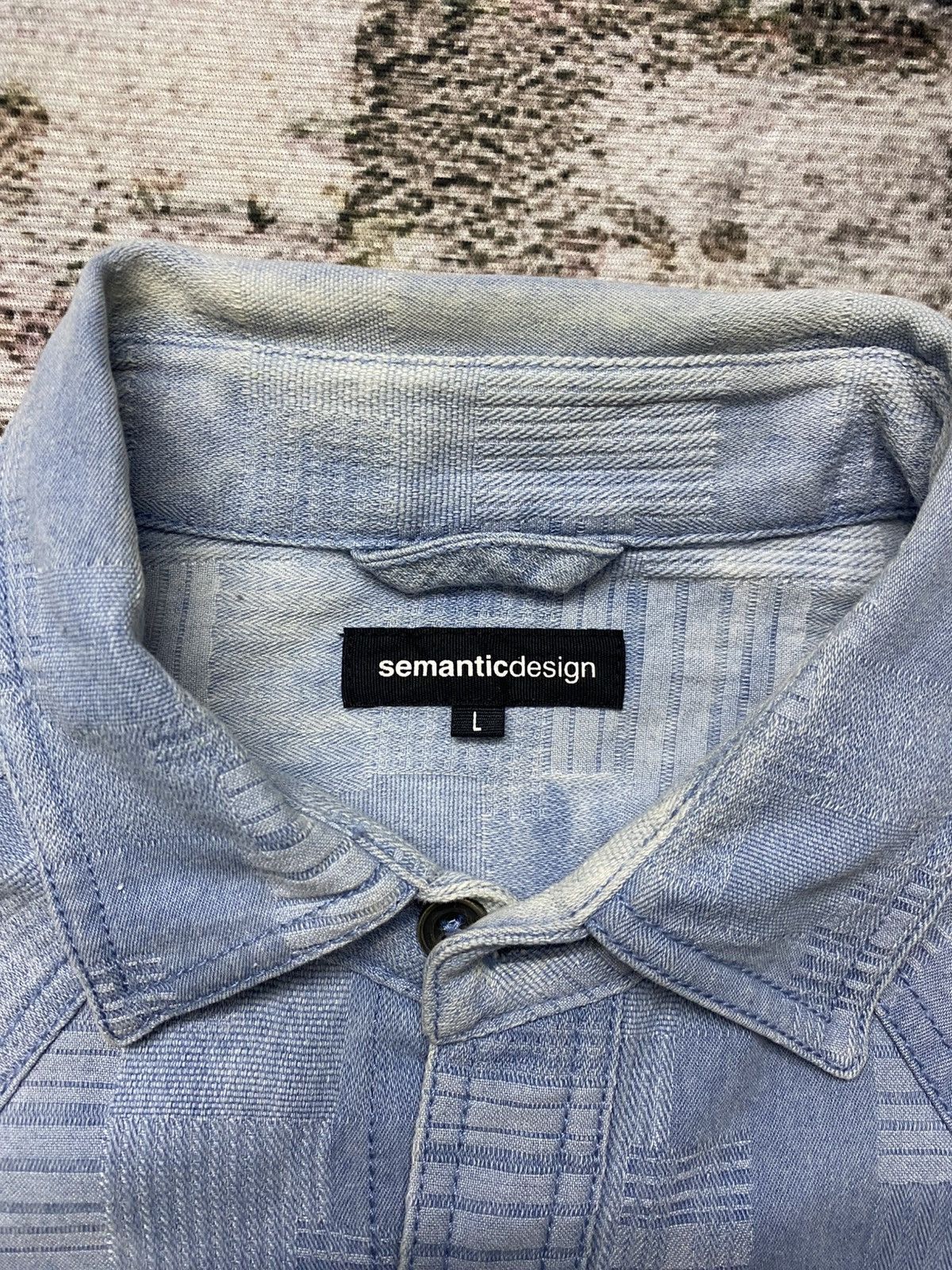 semanticdesign Semantic Design shirt jacket - denim textured patter Size US L / EU 52-54 / 3 - 7 Thumbnail