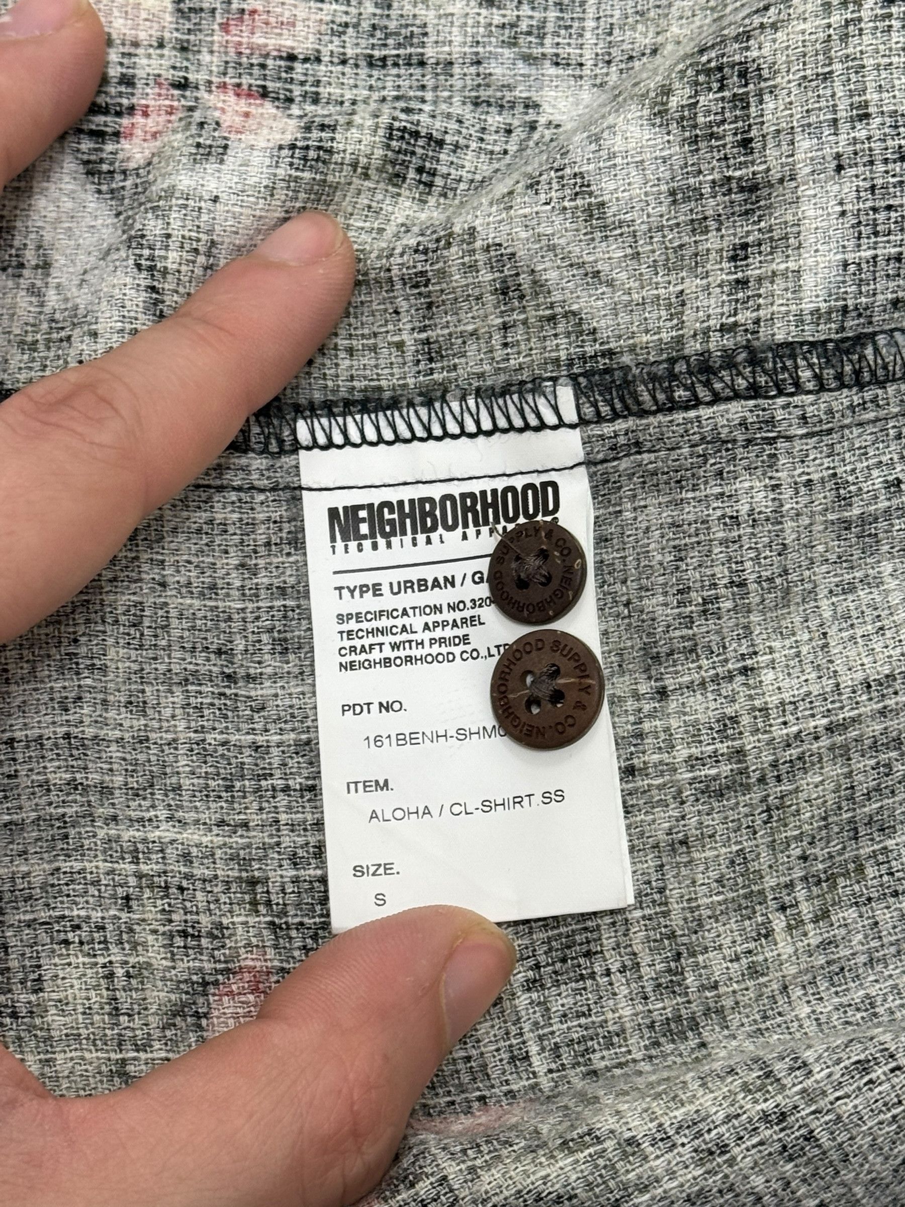 Neighborhood Neighborhood Japan Green Floral Aloha Button Up Shirt Size US S / EU 44-46 / 1 - 5 Thumbnail