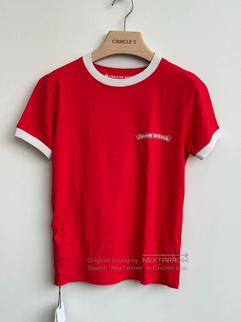 Chrome Hearts CHROME HEARTS Size S Red and white contrast horseshoe scrol Size US S / EU 44-46 / 1 - 1 Thumbnail