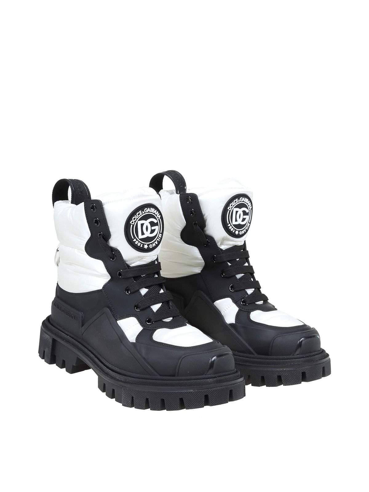 Dolce & Gabbana o1y0825 Padded Ankle Boots in Black/White Size US 9.5 / IT 39.5 - 2 Thumbnail
