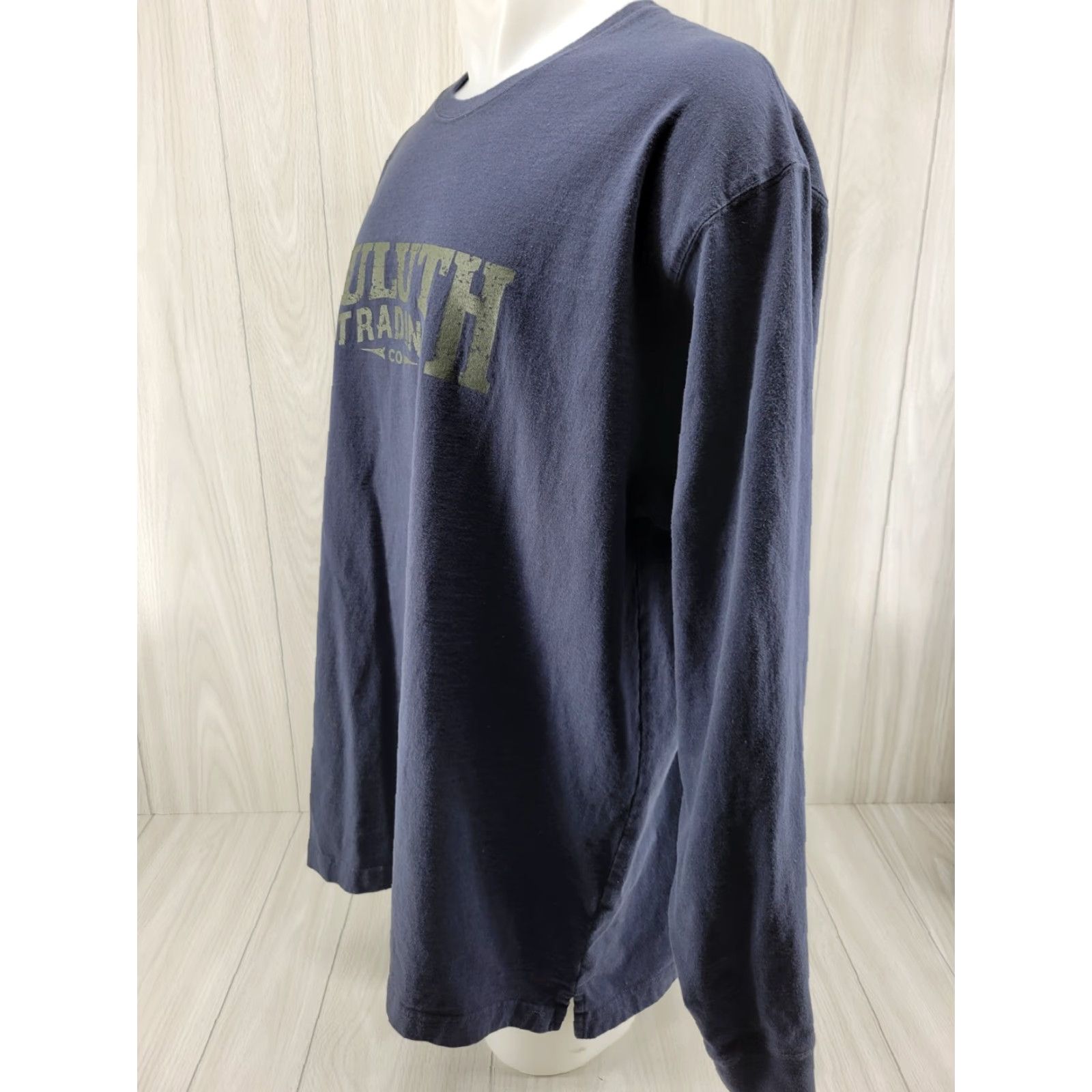 Logo 7 Duluth Logo Mens Blue XL Longtail T Cotton T-shirt Long Sleeve Shirt Size US XL / EU 56 / 4 - 3 Thumbnail