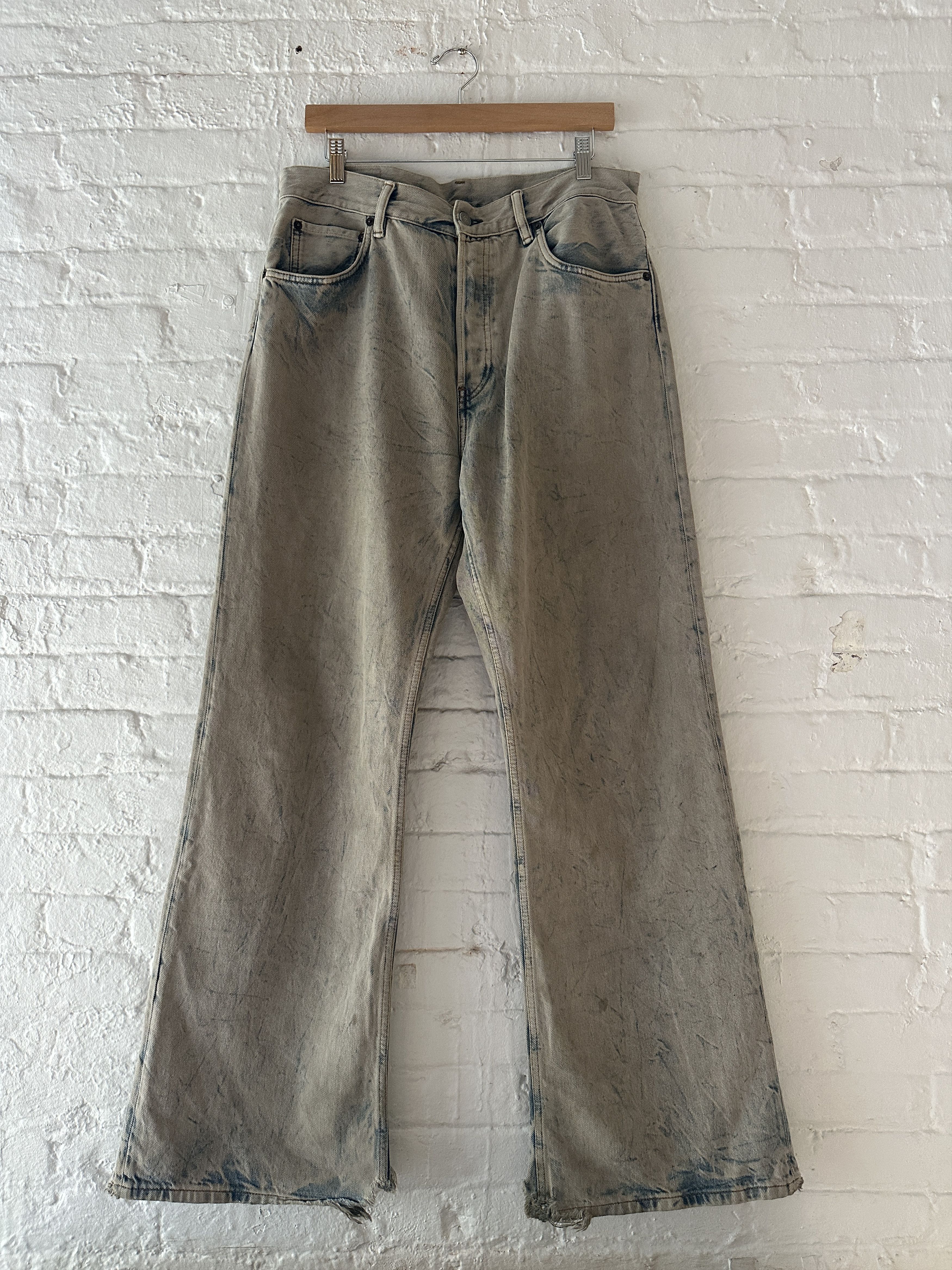 ぽ*】様 Acne Studios 2021M Rocky Road Beige Acne Studios Acne Studios 2021M Rocky Road Beige Loose Bootcut