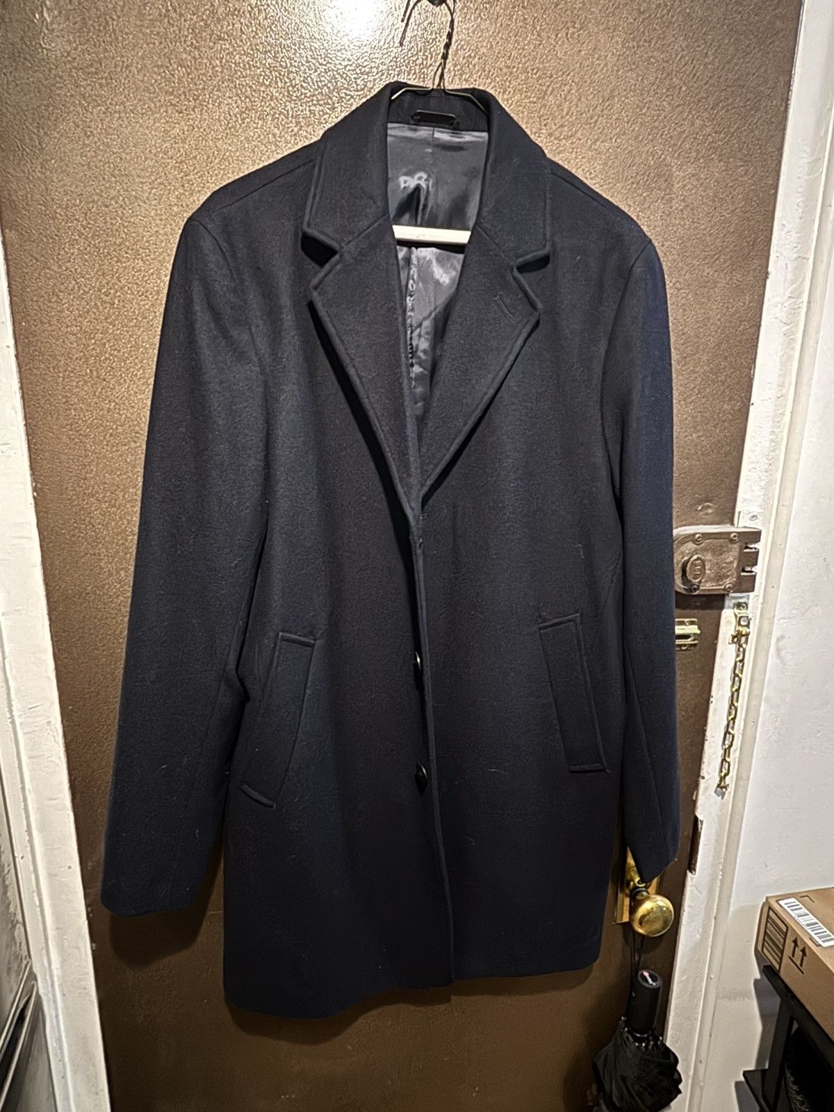Mango Wool blend coat, slim fit, Mango, navy blue — medium/small Size US M / EU 48-50 / 2 - 1 Thumbnail