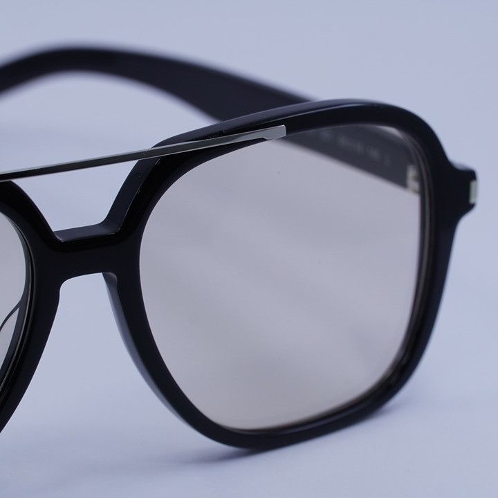 Saint Laurent Paris Saint Laurent SL545 001 Sunglasses Black Aviator Frame Size ONE SIZE - 5 Thumbnail