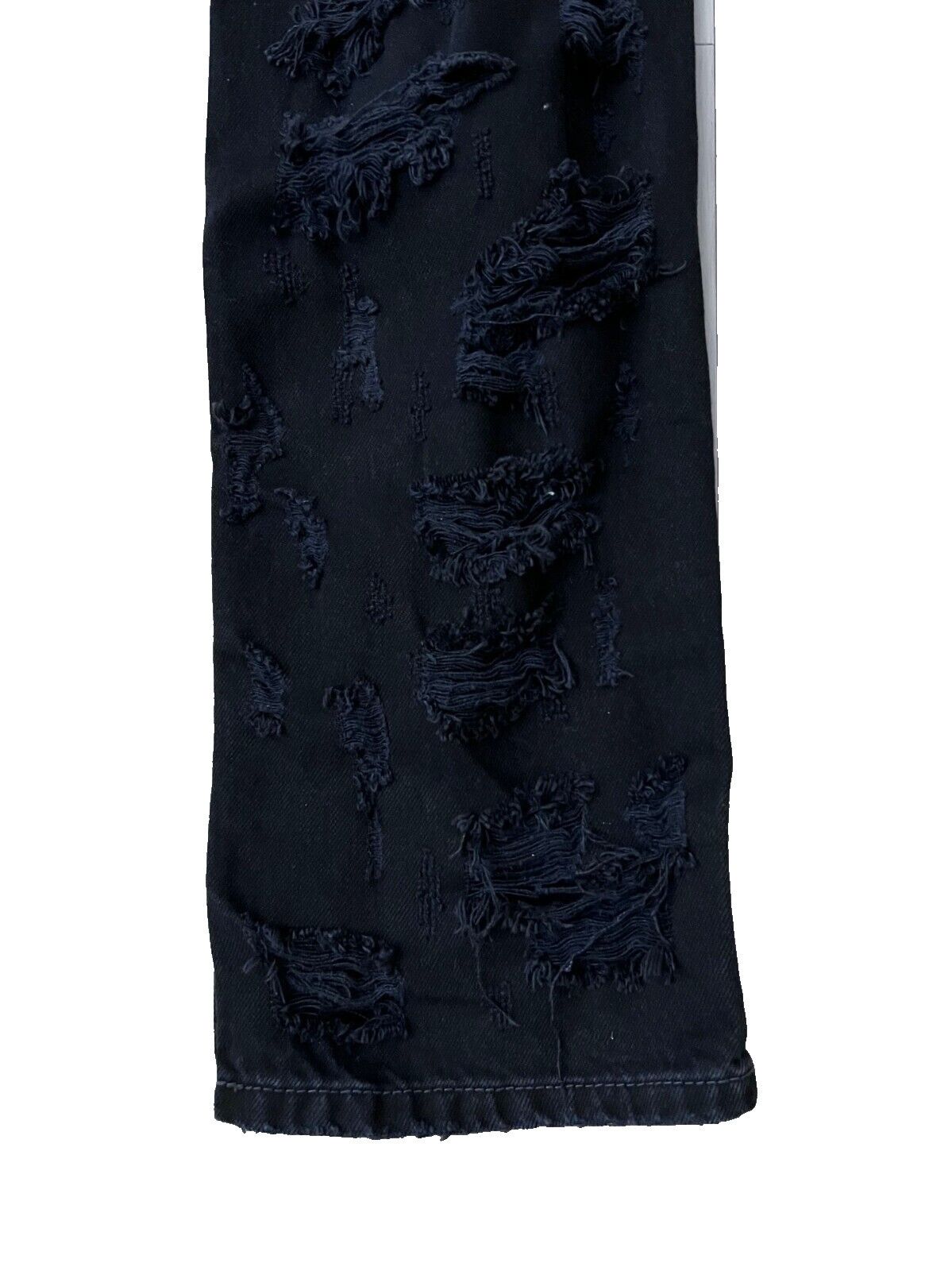 Zara Zara Destroyed Rip All Over Jeans Black ( US 2 ) Size 26" / US 2 / IT 38 - 4 Thumbnail