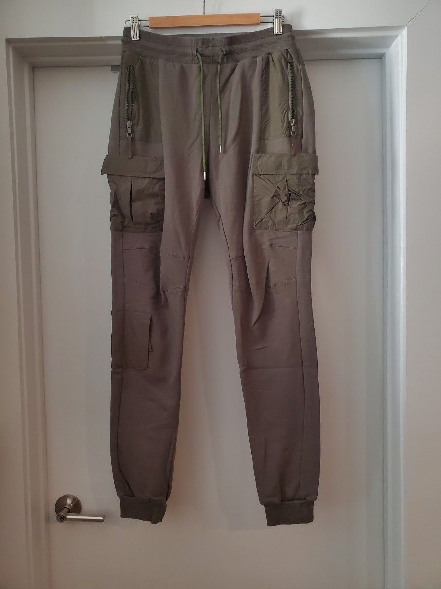 John Elliott John Elliott Nylon Cargo Pocket Sweatpants Sz. M Size US 32 / EU 48 - 1 Thumbnail