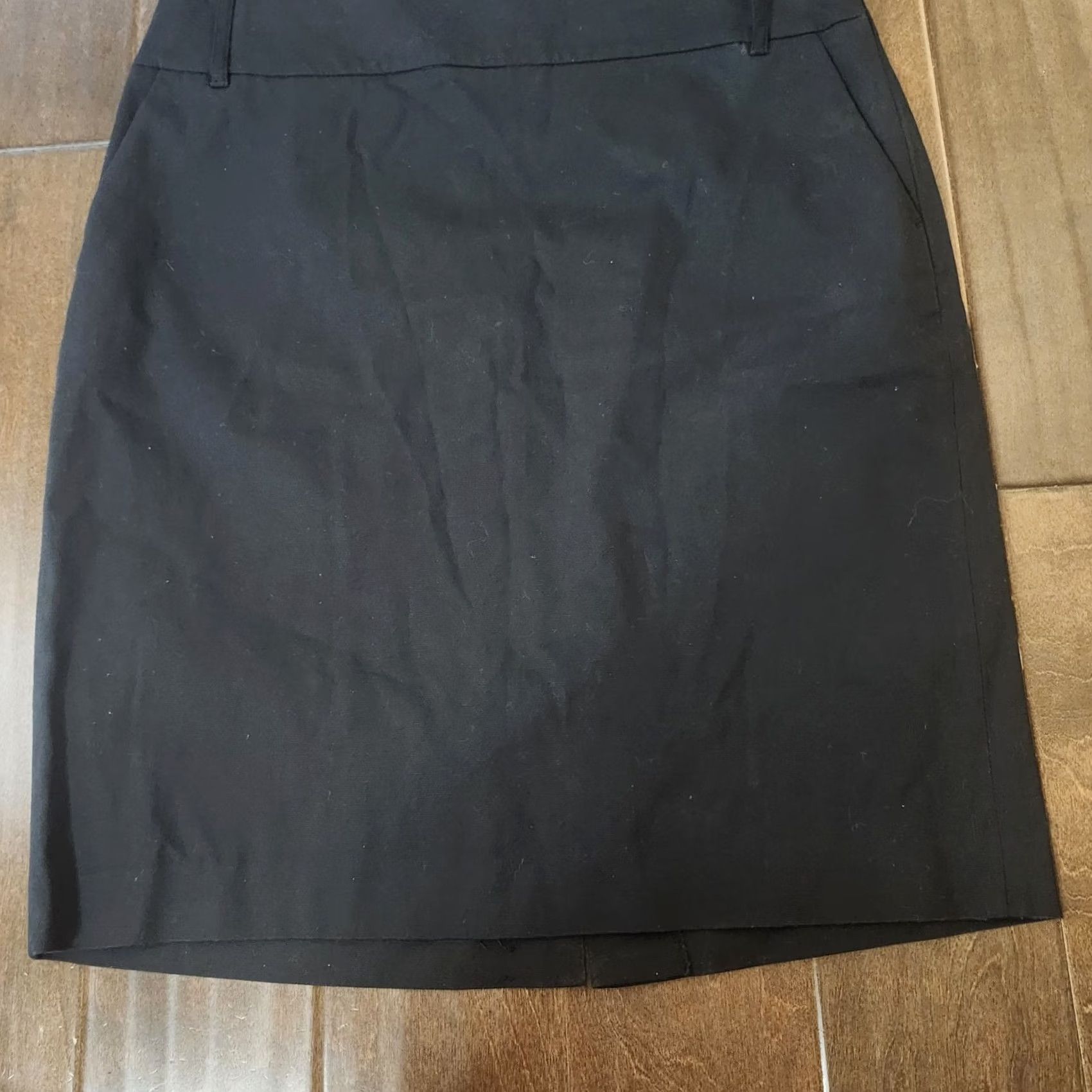 Vintage Apostrophe Stretch Black Pencil Skirt Womens Size 10 Size 32" / US 10 / IT 46 - 3 Thumbnail