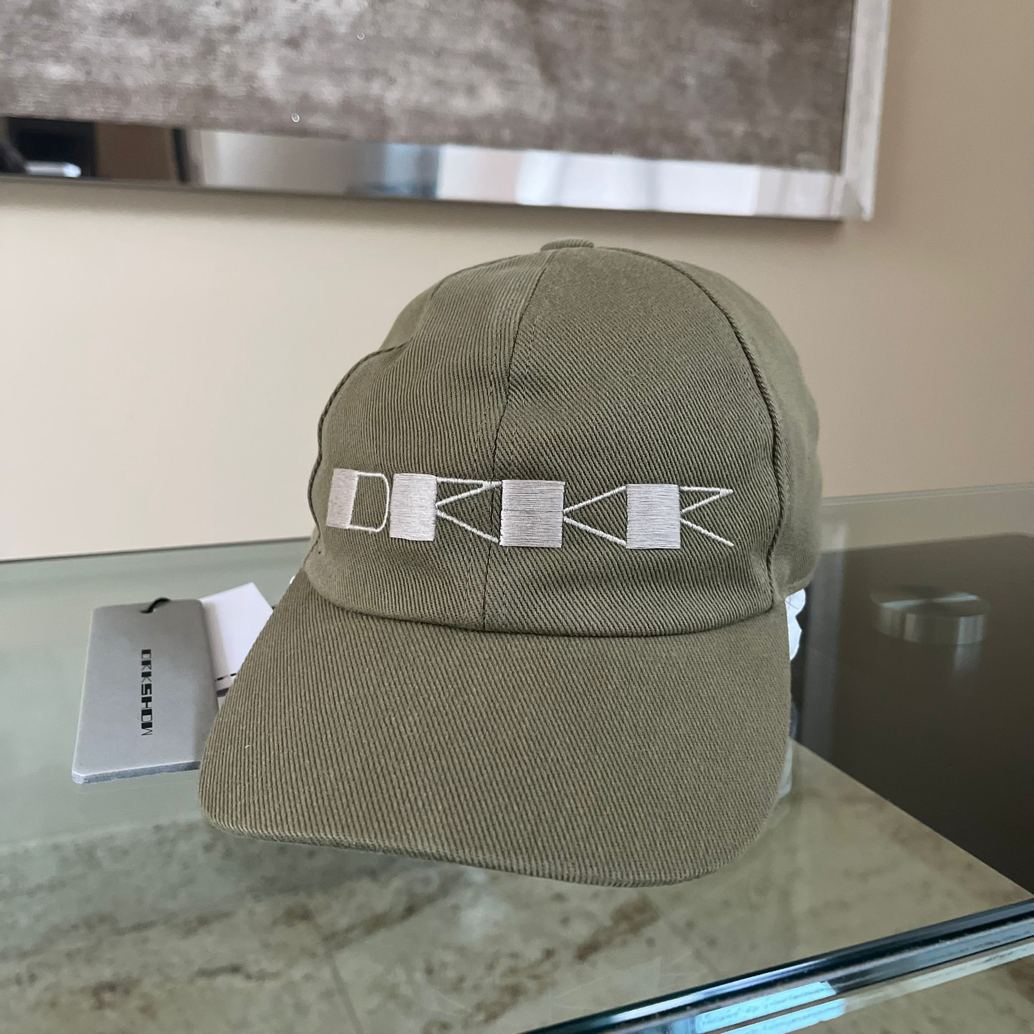 Rick Owens Drkshdw o1rshd1 Size M / Embroidered Logo Snapback Hat Pale Green Size ONE SIZE - 2 Thumbnail