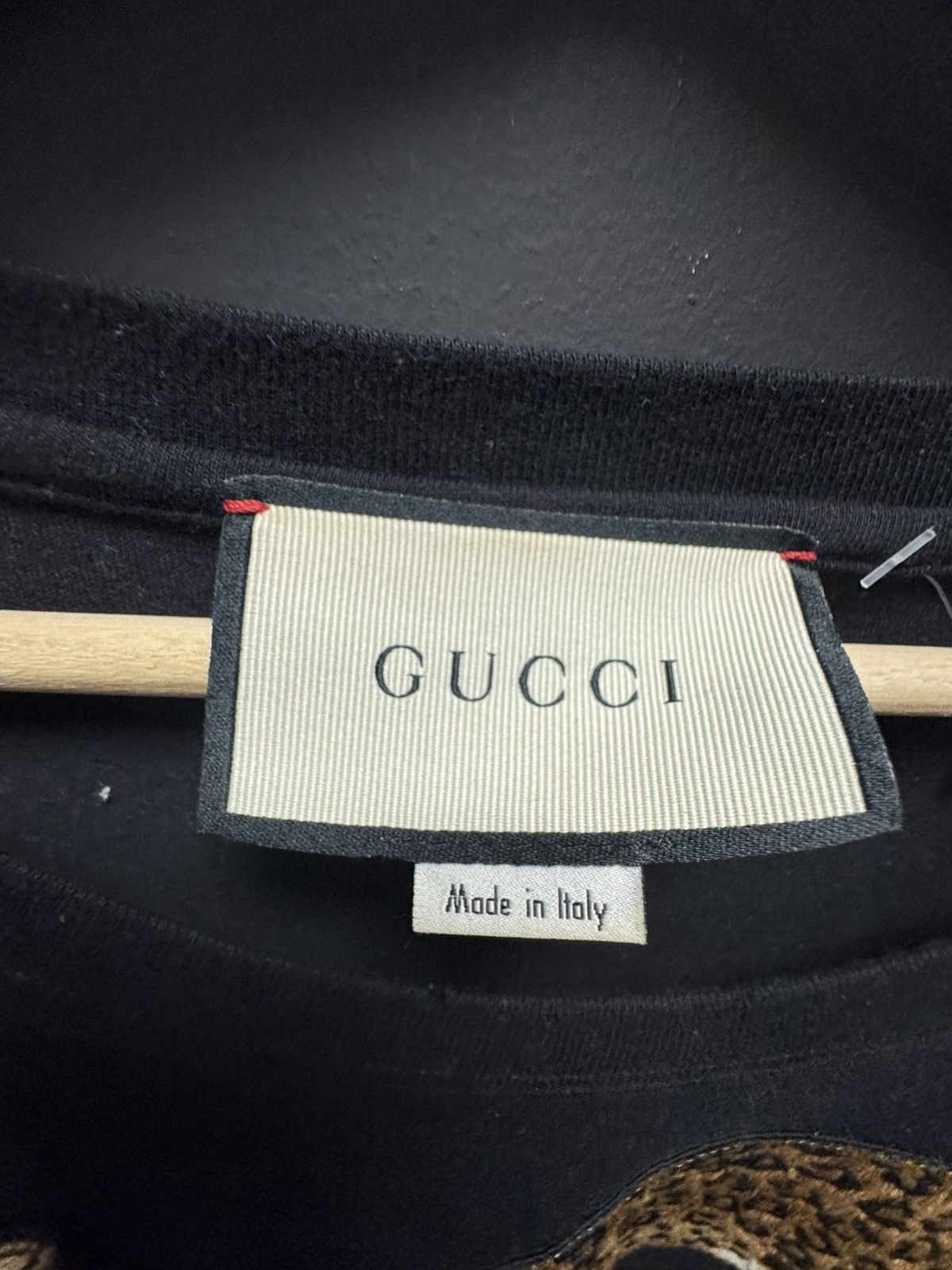 Gucci Gucci Leopard Logo T-Shirt Black Size US XXL / EU 58 / 5 - 3 Thumbnail