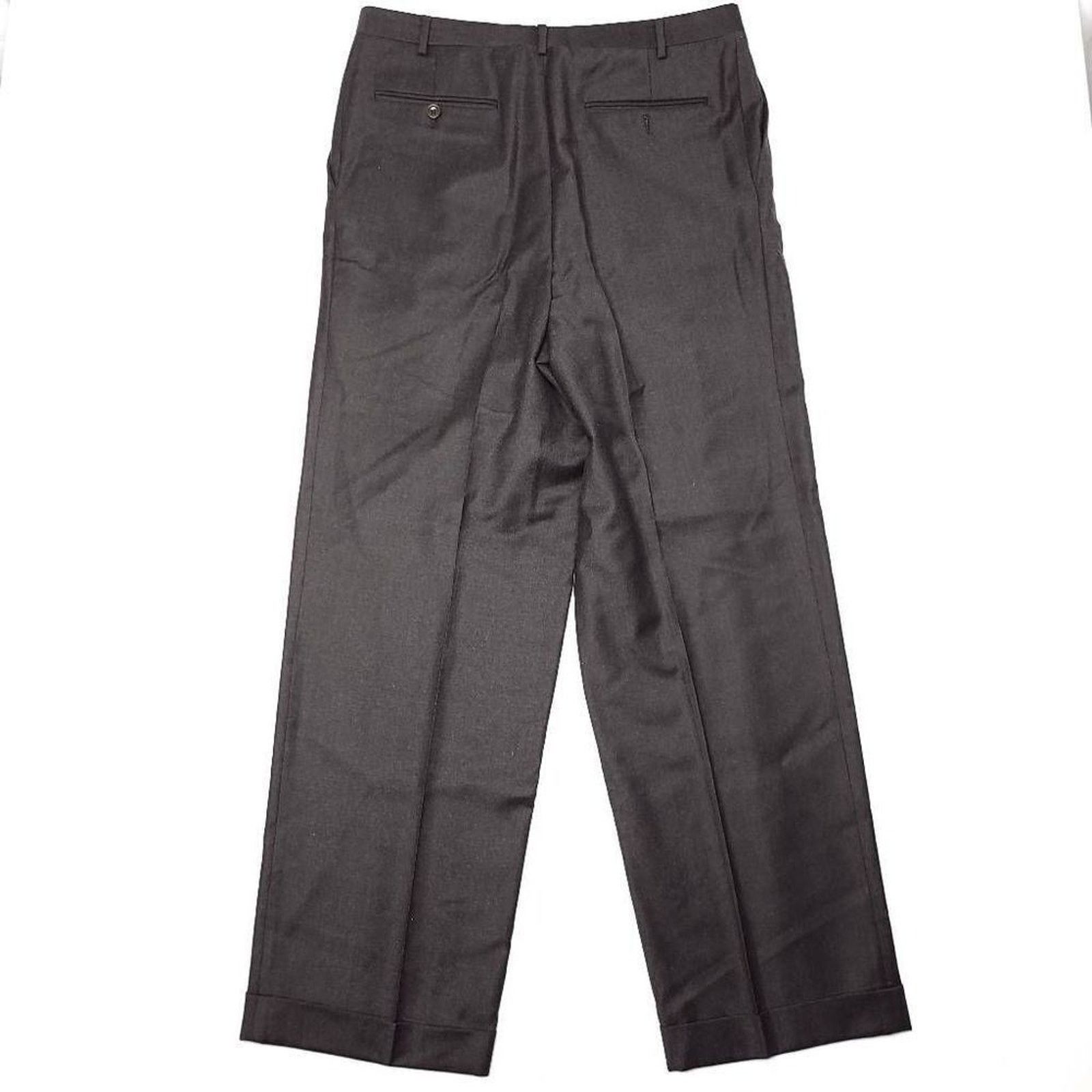 Canali Canali Wool Dress Pants Mens 33x31 Tallia Super 120 Brown Size US 33 - 8 Thumbnail