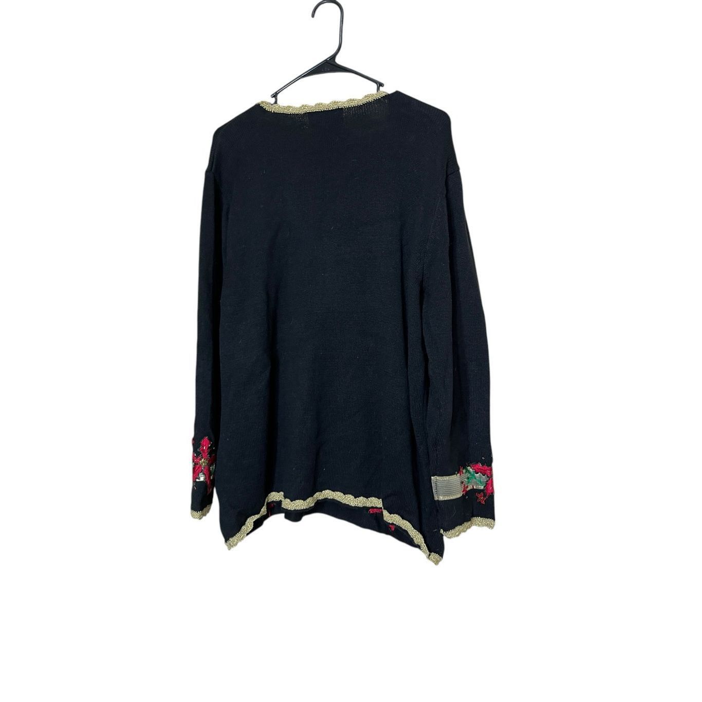 Other Vintage Ugly Christmas Sweater Designers Originals Studio Poinsettas L Size L / US 10 / IT 46 - 5 Thumbnail