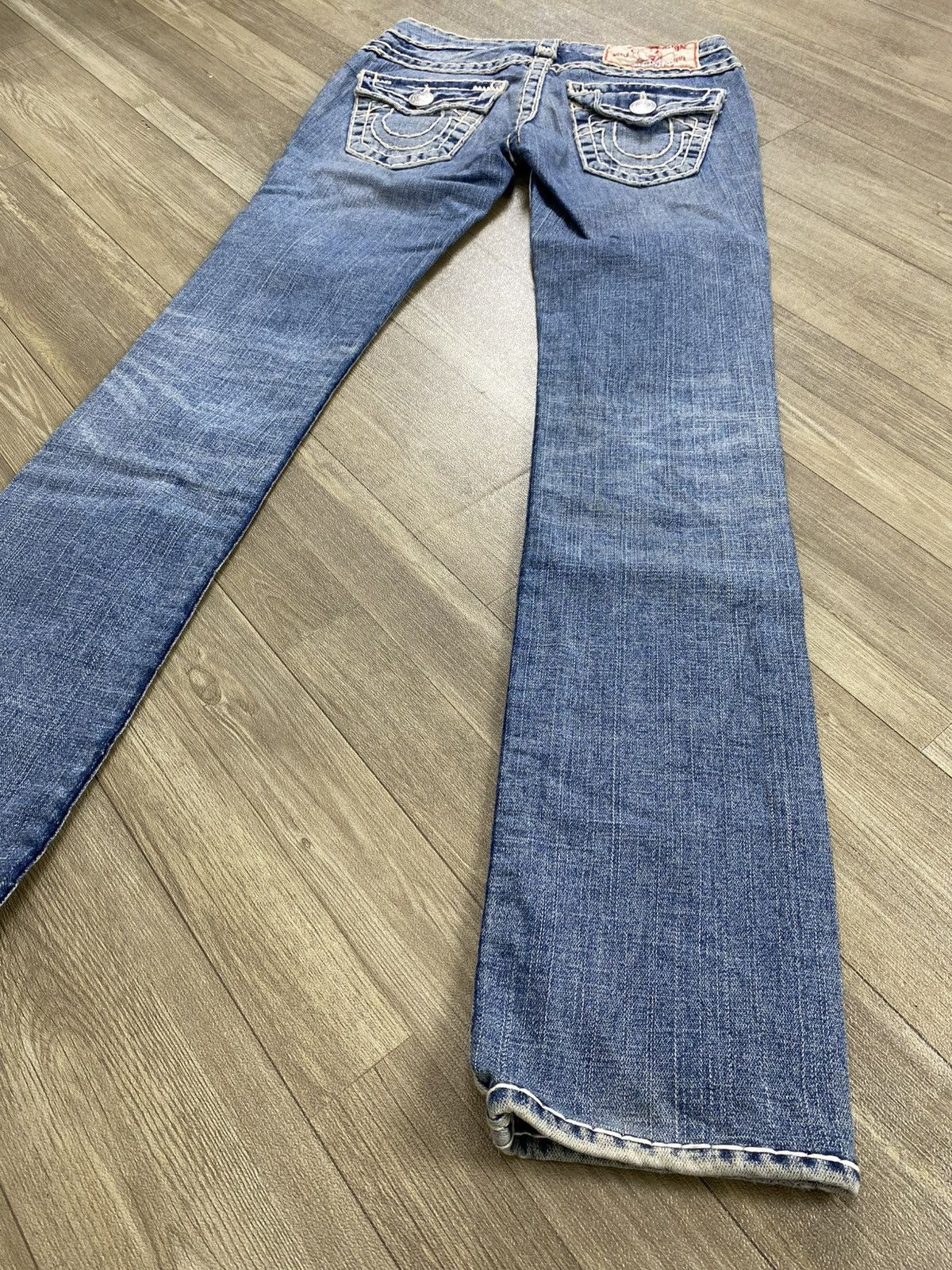 True Religion 2000s True Relligion Billy Super T Slim Straight Jeans Size US 26 / EU 42 - 14 Thumbnail