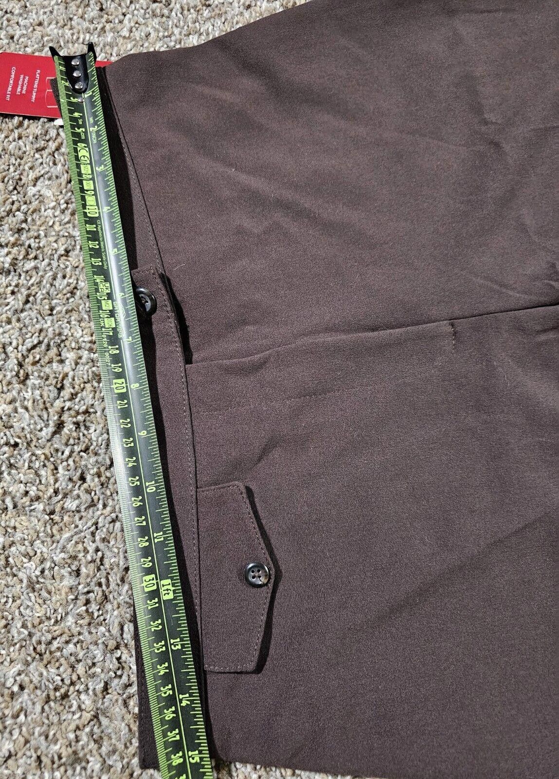 Designer NWT JM Collection Trouser Chocolate Brown 8 Macys MAGIC PANT Size 30" / US 8 / IT 44 - 8 Thumbnail