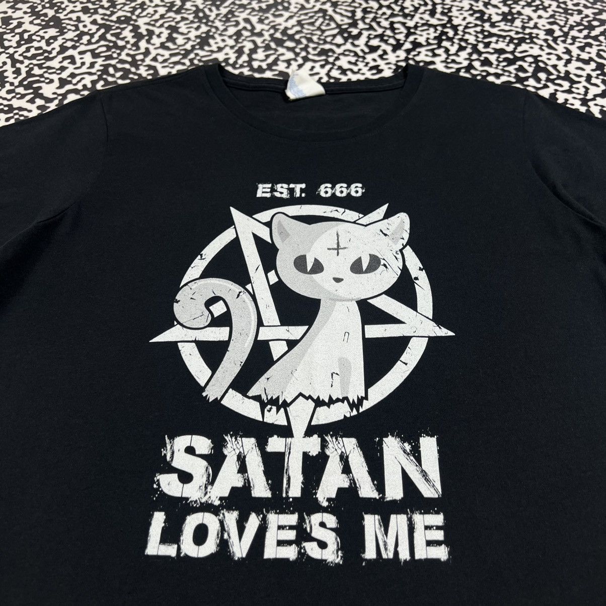 Japanese Brand Vintage Y2K Satan Loves Me Gothic Band Style T-shirt Devil Size M / US 6-8 / IT 42-44 - 8 Thumbnail