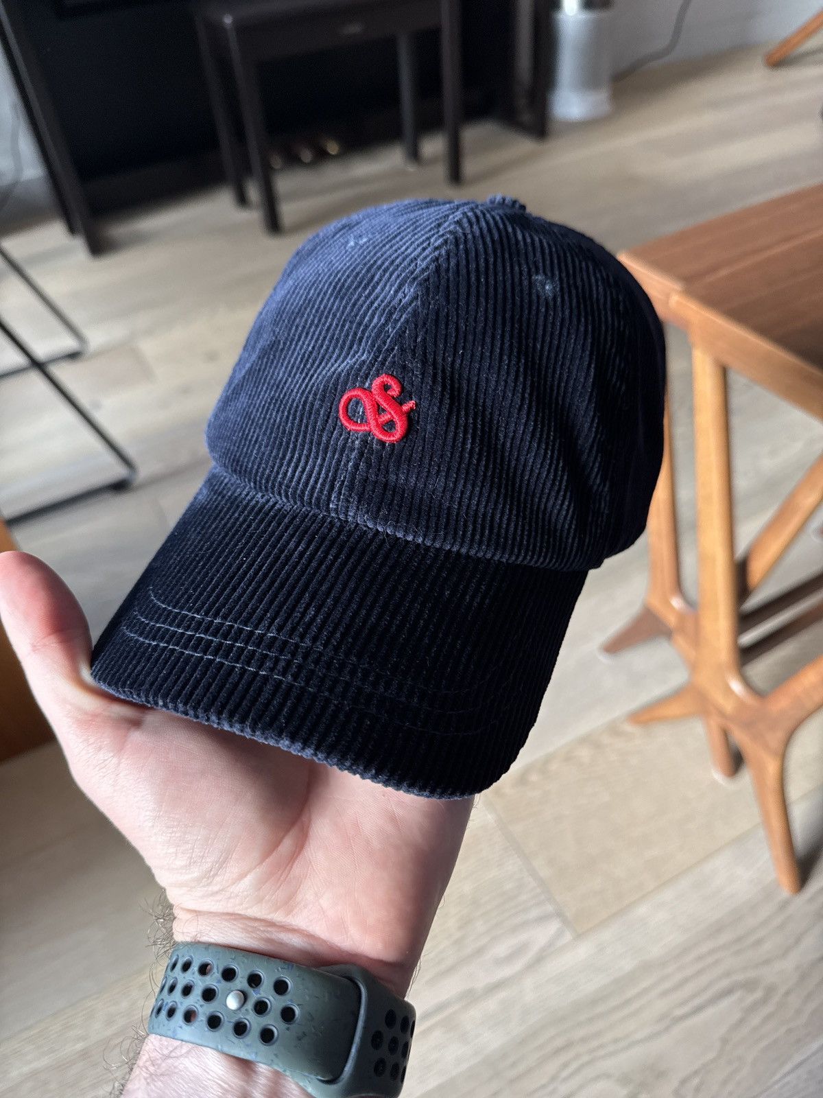 Scotch & Soda Brand New Scotch & Soda Corduroy Baseball Hat - Navy Blue Size ONE SIZE - 1 Thumbnail