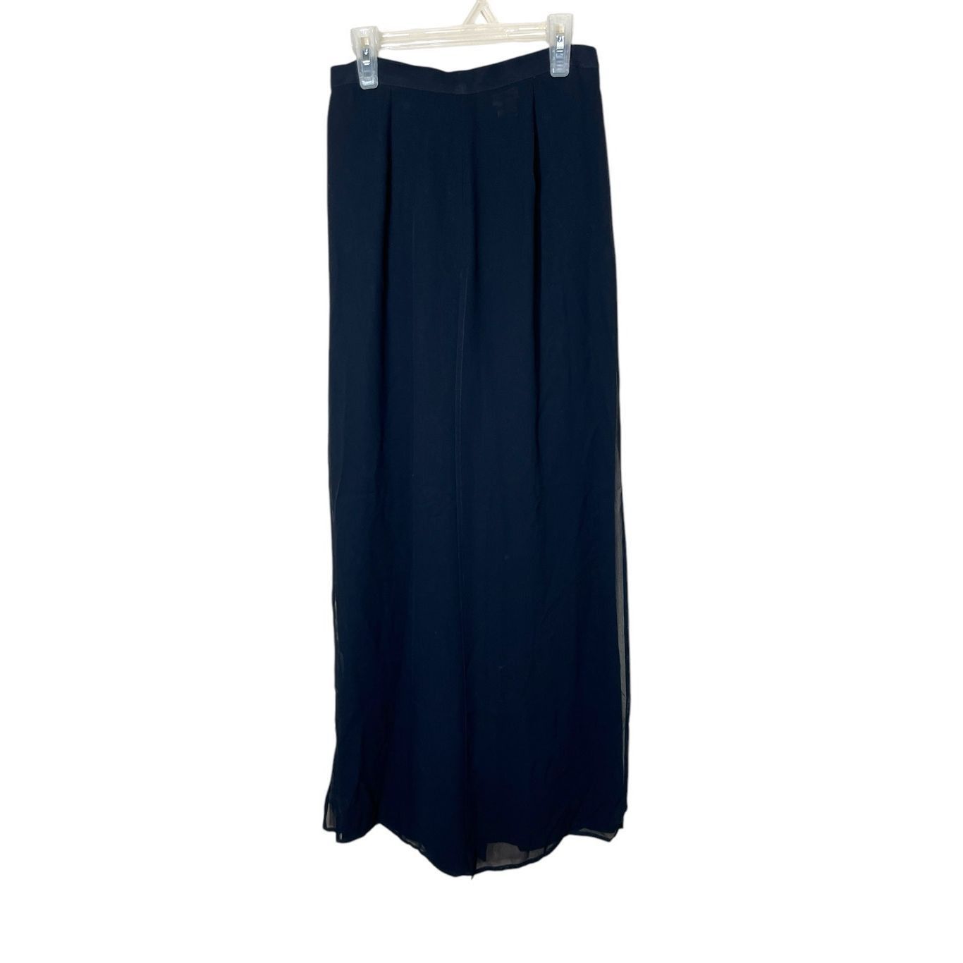 Other Vintage 80s 90s Cache Black Chiffon Overlay Wide Leg High Wa Size 26" / US 2 / IT 38 - 1 Thumbnail