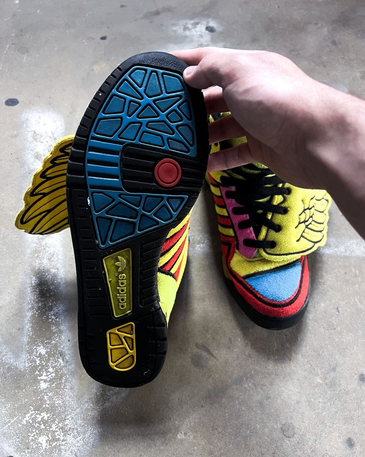 Jeremy Scott WINGS 2.0 RAINBOW TEDDY HIGH TOPS Size US 10 / EU 43 - 6 Thumbnail
