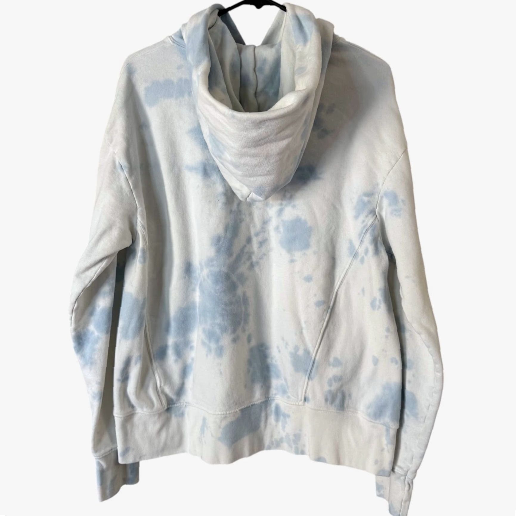 Vintage VINTAGE Dannijo Tie Dye Hoodie Pullover Women's Large Blue 100% Cotton Activewear Size L / US 10 / IT 46 - 4 Thumbnail