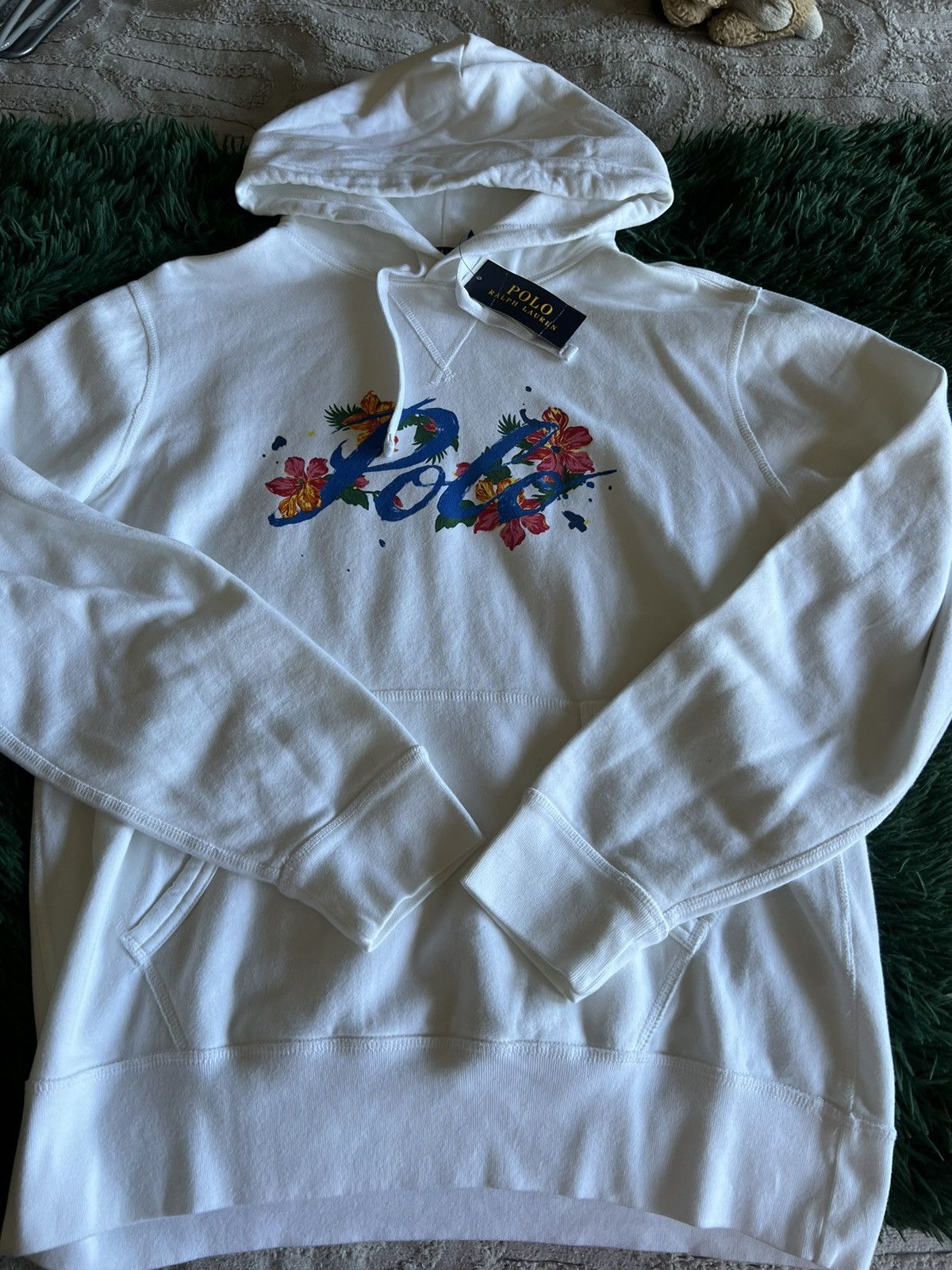 Polo Ralph Lauren Floral Polo Ralph Lauren Pullover Hoodie Size US M / EU 48-50 / 2 - 1 Thumbnail