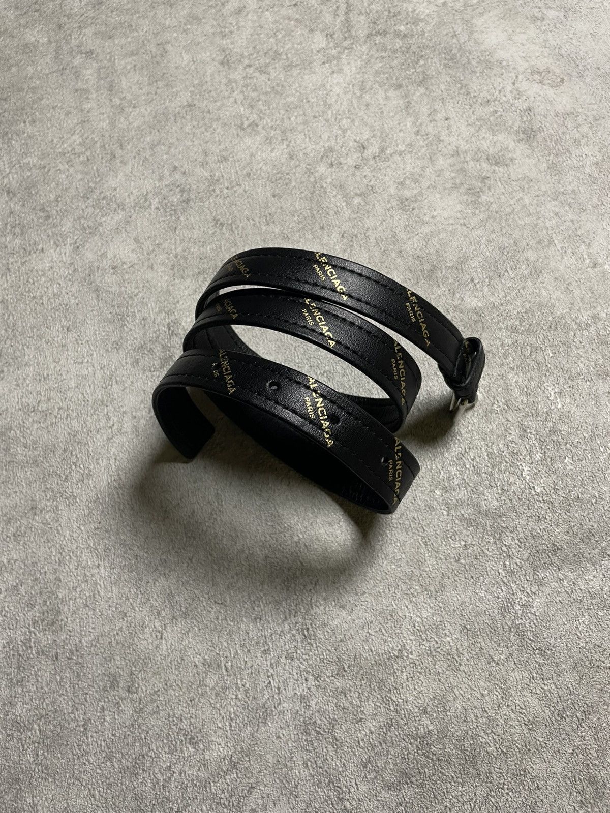 Balenciaga BALENCIAGA Double Wrap Belt – Allover Logo Print Size ONE SIZE - 2 Thumbnail