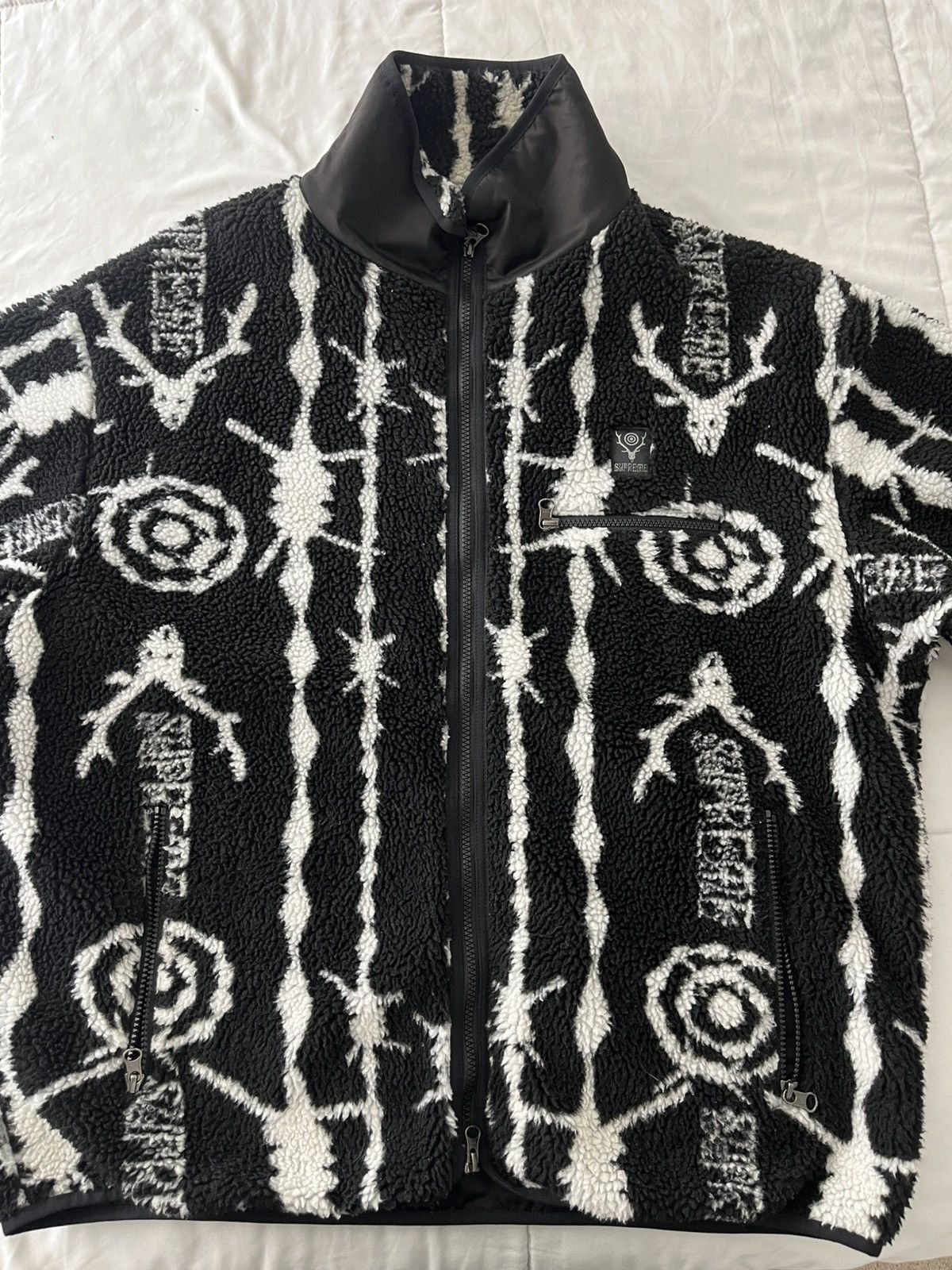 ジャケット・アウター 19SS Supreme Wolf Fleece Jacket Supreme-Wolf-Fleece-Jacket-
