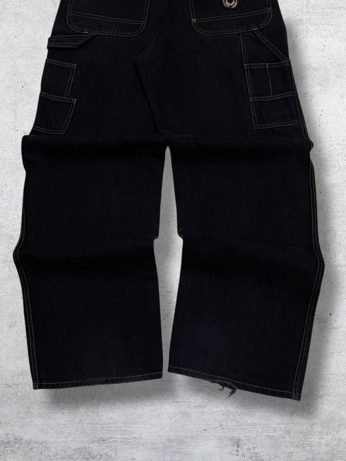 Japanese Brand VINTAGE BAGGY CARPENTER 90S DESIGNER HARLEY DAVIDSON DENIM Size US 32 / EU 48 - 3 Thumbnail