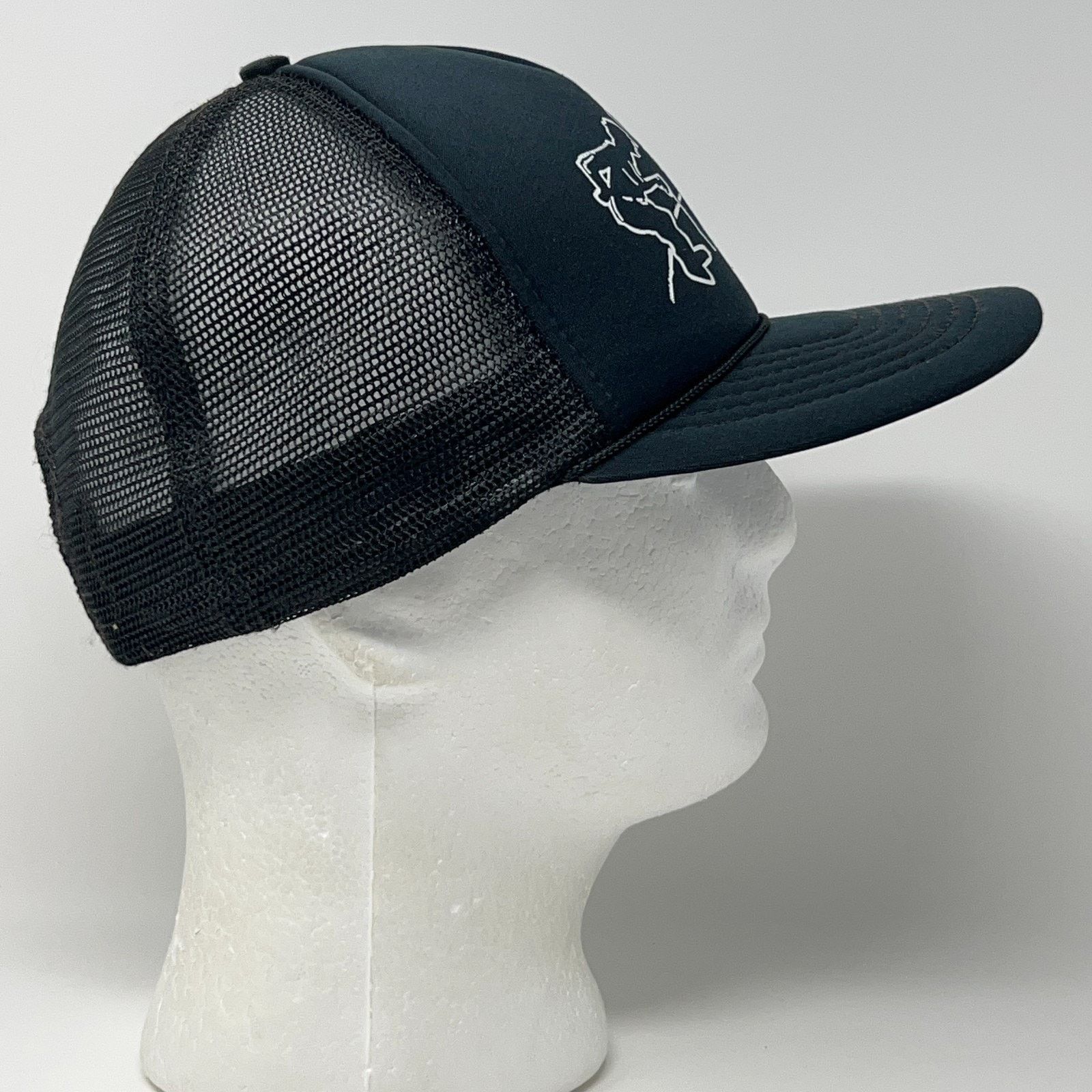 Vintage Vintage 80s Over The Hill Trucker Hat Baseball Cap Black Size ONE SIZE - 9 Thumbnail
