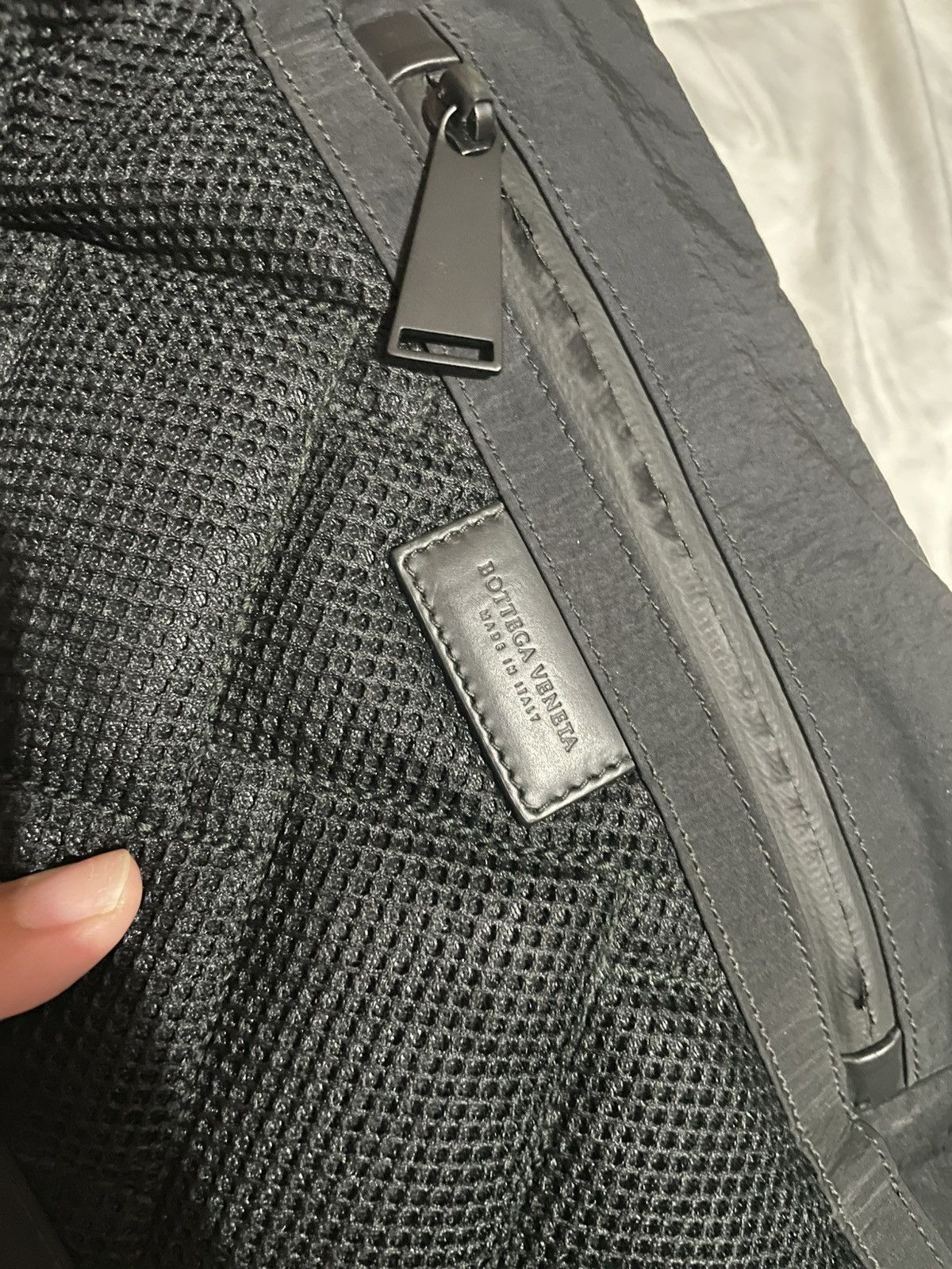 Bottega Veneta Bottega Veneta Black/ Blue Nylon Belt Bag Size ONE SIZE - 15 Thumbnail