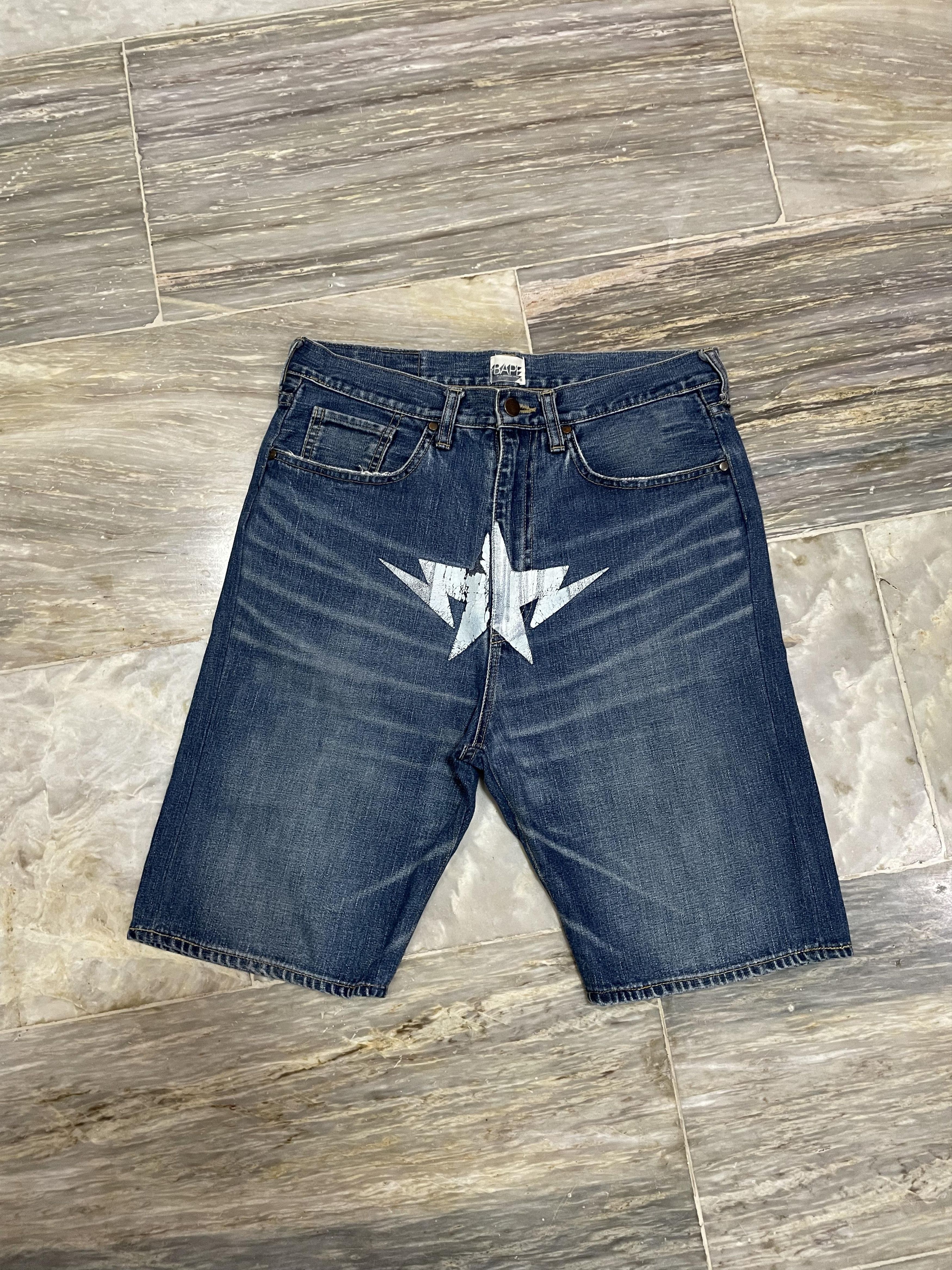 Og Bape Twinsta Denim Short