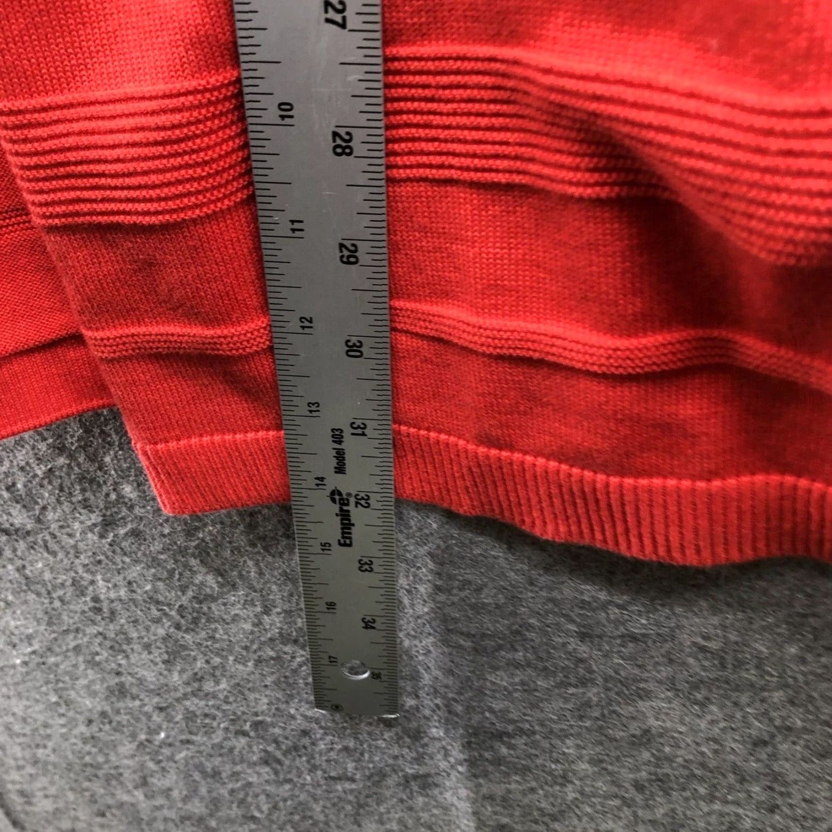 Talbots VINTAGE Talbots Cardigan Sweater Womens XL Red Solid Longline Casual Open Front Classic Size XL / US 12-14 / IT 48-50 - 7 Thumbnail